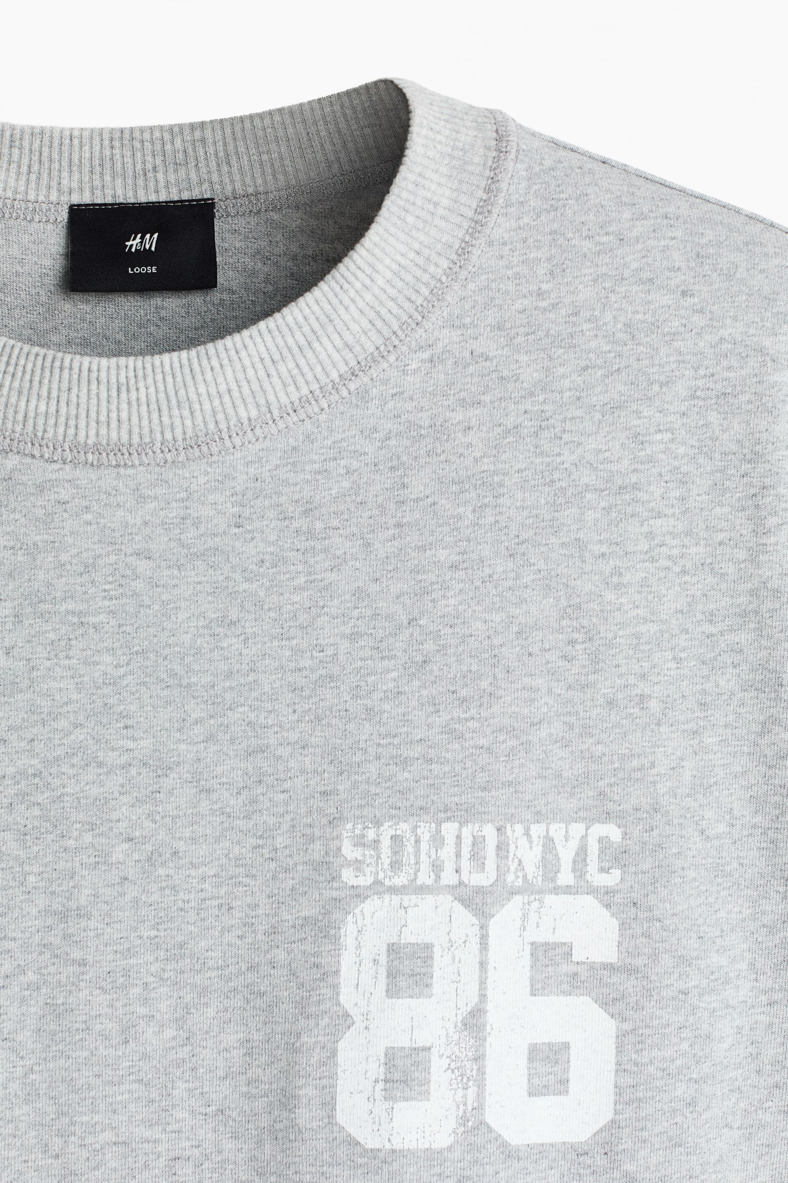 טישירט עם הדפס Loose Fit - אפור בהיר מלאנז'/SoHo NYC/שחור/SoHo NYC/לבן/SoHo Champions/אדום/Sunset/אפור כהה/Rodeo Sunset - 3