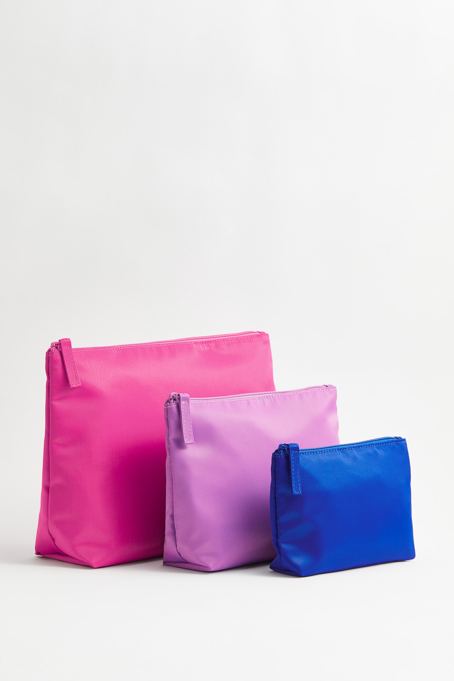 3-pack wash bags - Pink/Purple/Blue - 2