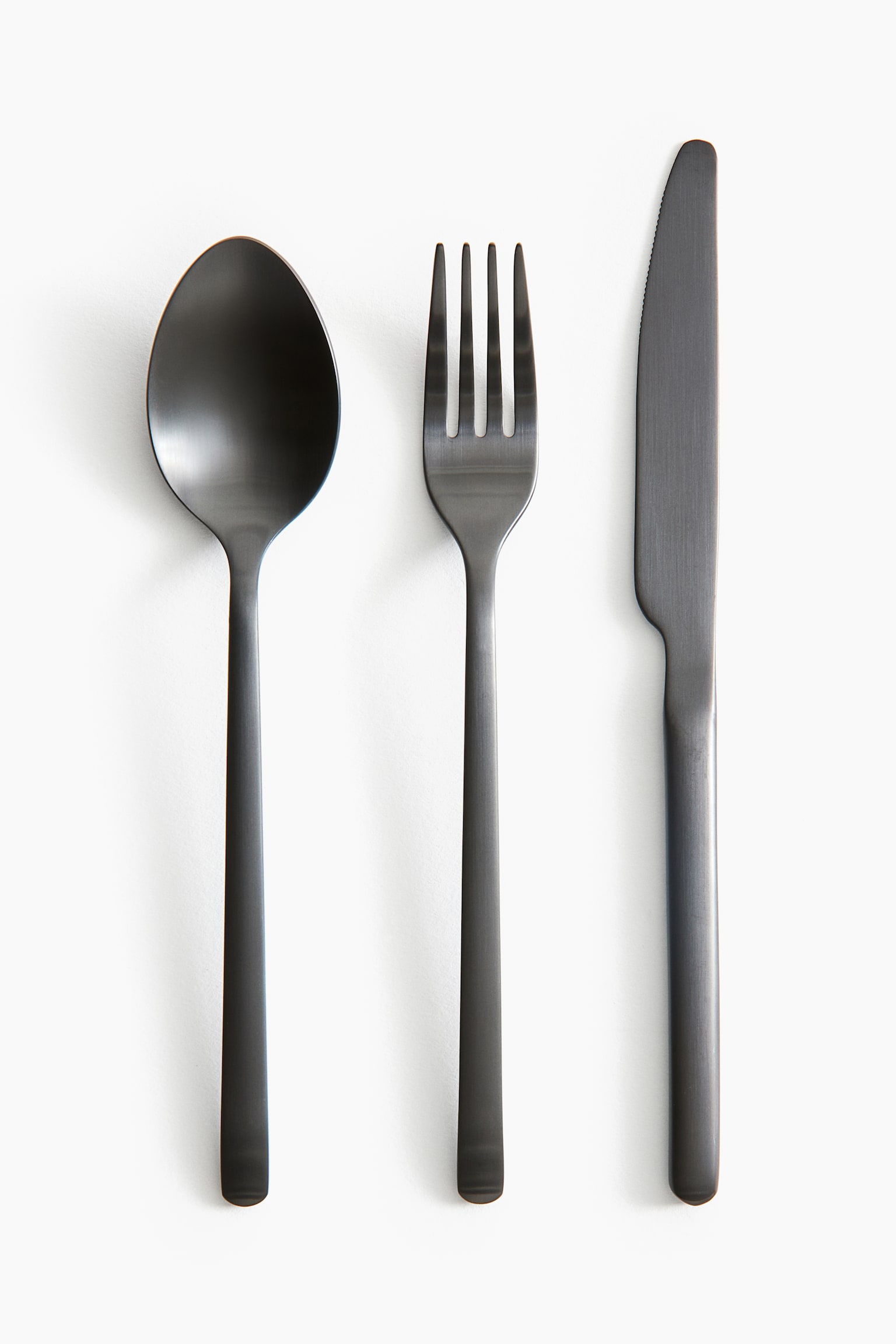 3-pack cutlery - Black/Matt - 1