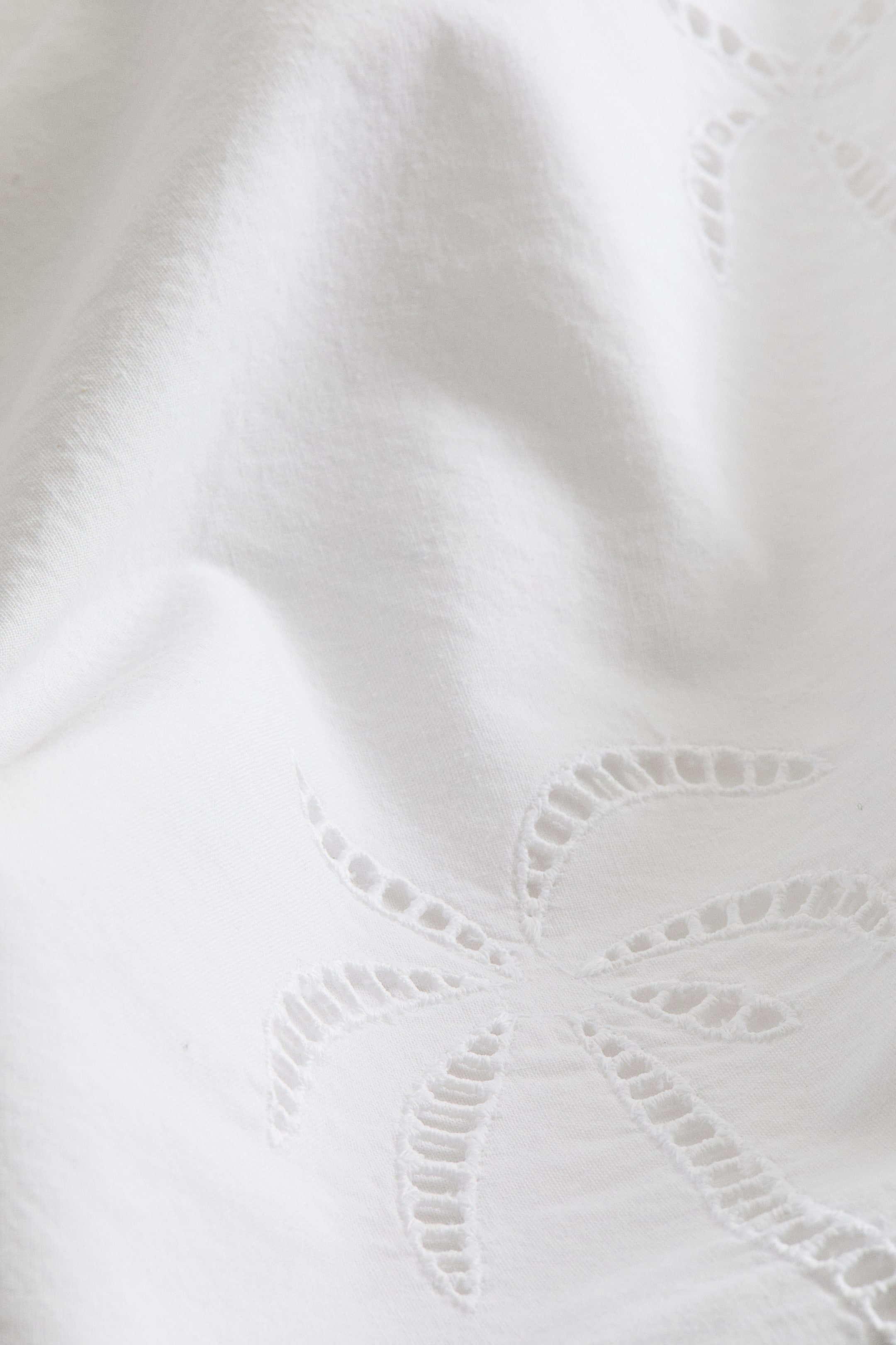 Pillowcase with Eyelet Embroidery