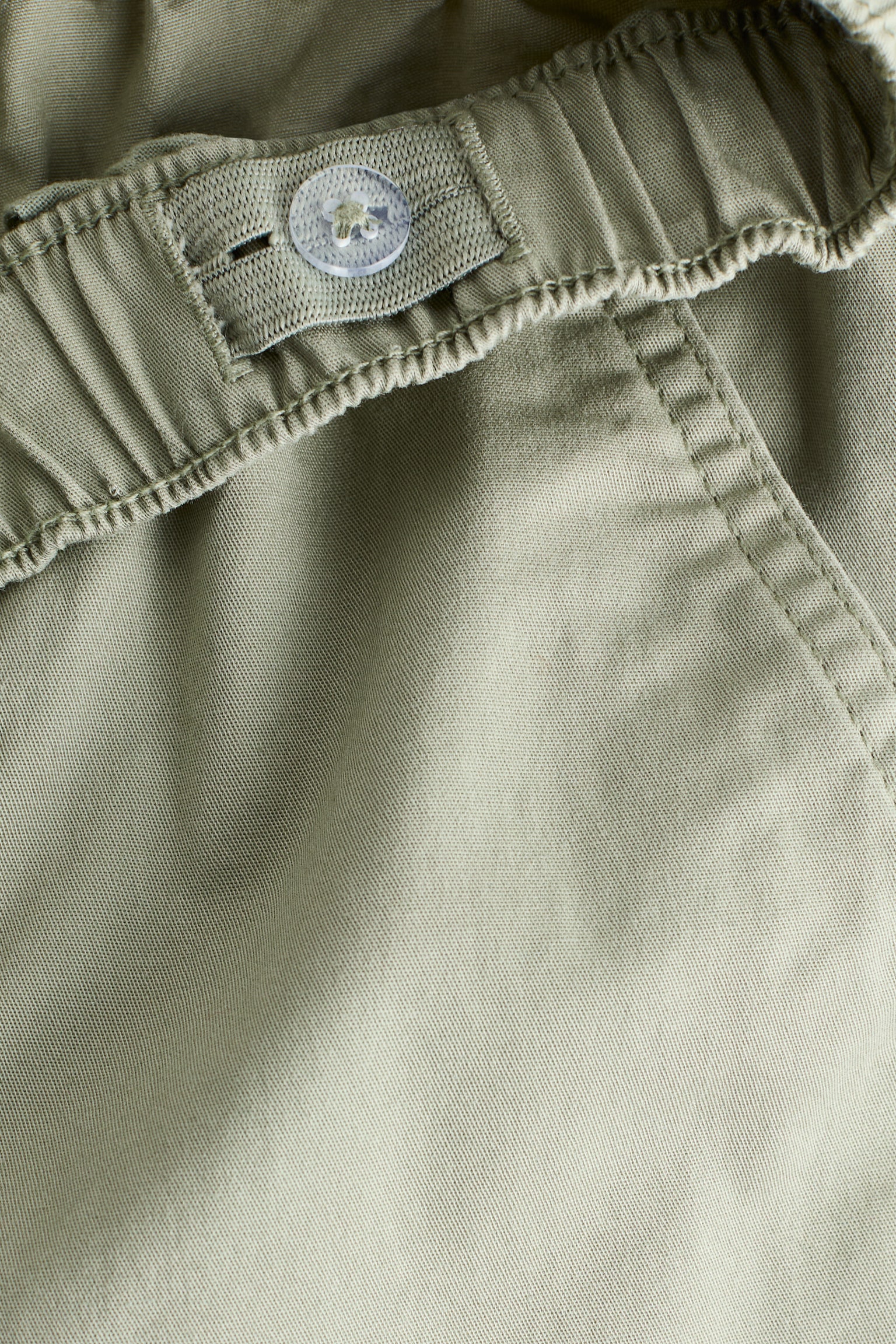 Joggers cargo twill di cotone - Verde kaki chiaro/Beige - 2