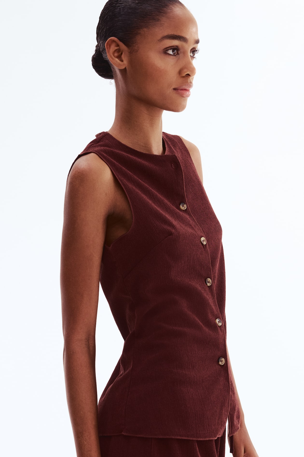 Crinkled Jersey Vest - image 5