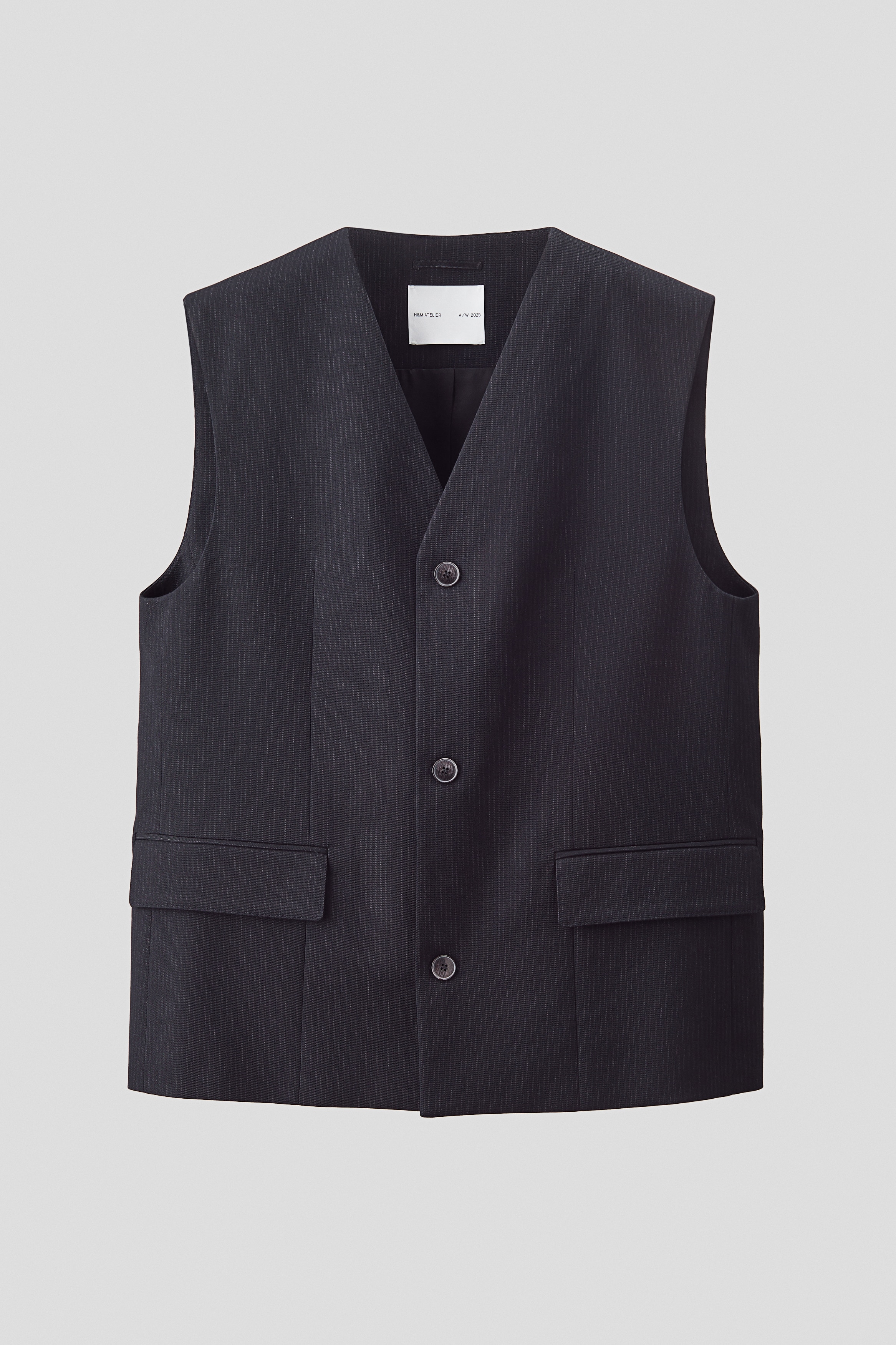 H & M - Weste aus Wollmix - Schwarz - Herren