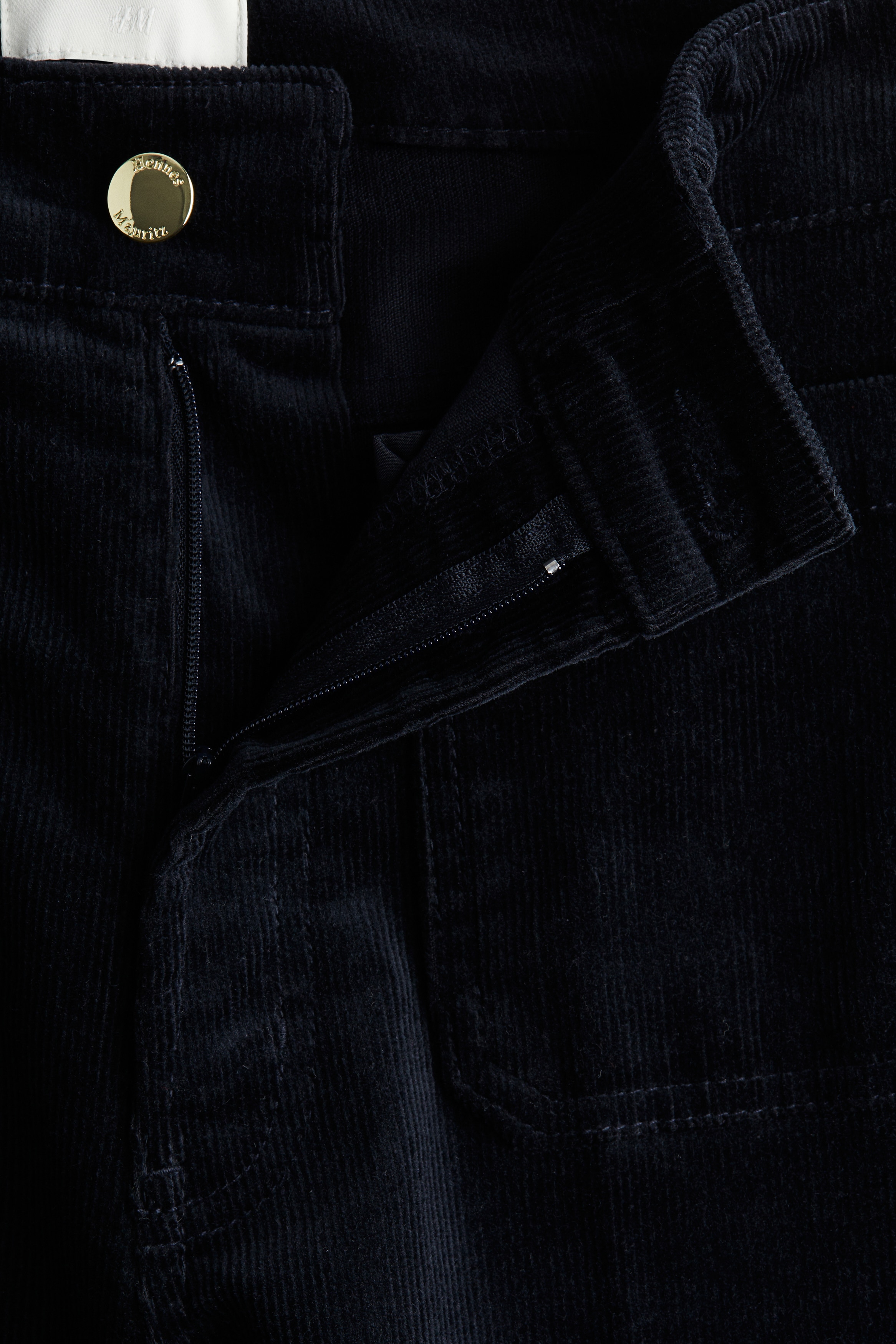 Flared corduroy trousers