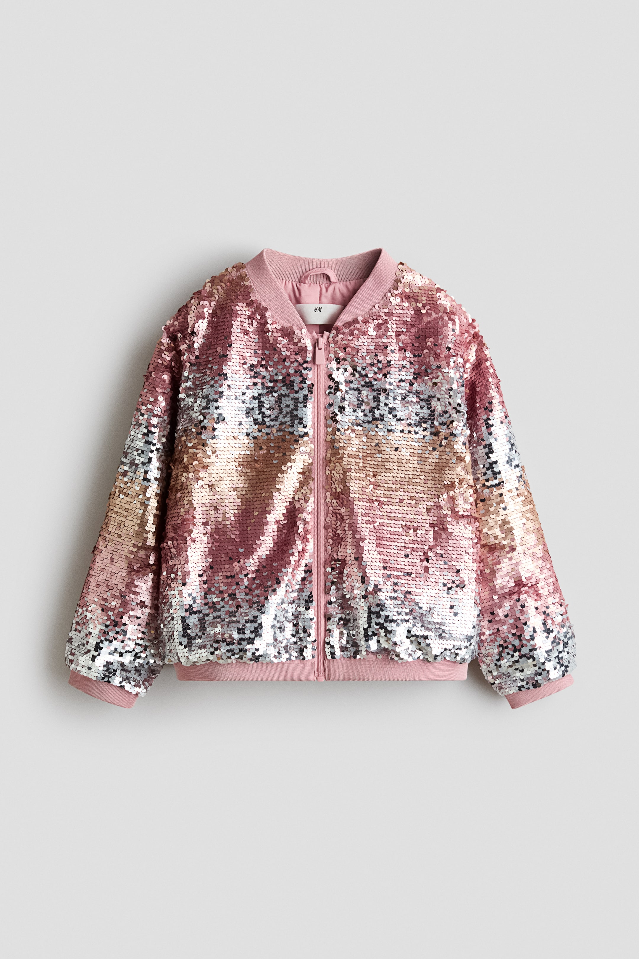 Zobrazit větší obrázek: Bomber s flitry - Růžová/flitry - DĚTI | H&M CZ 1