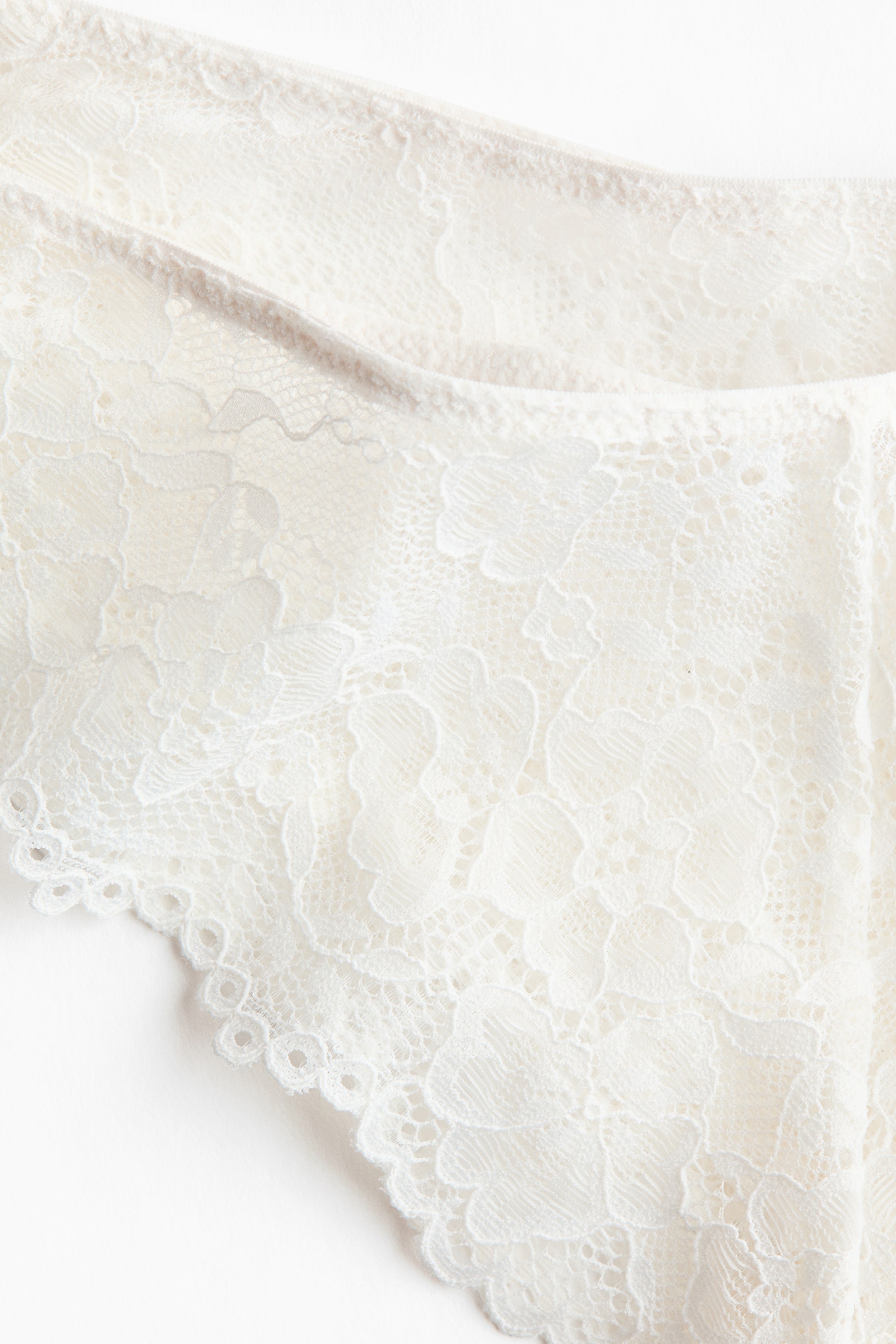 View larger image: 2-pack Lace Brazilian Briefs - White - Ladies | H&M PH 5