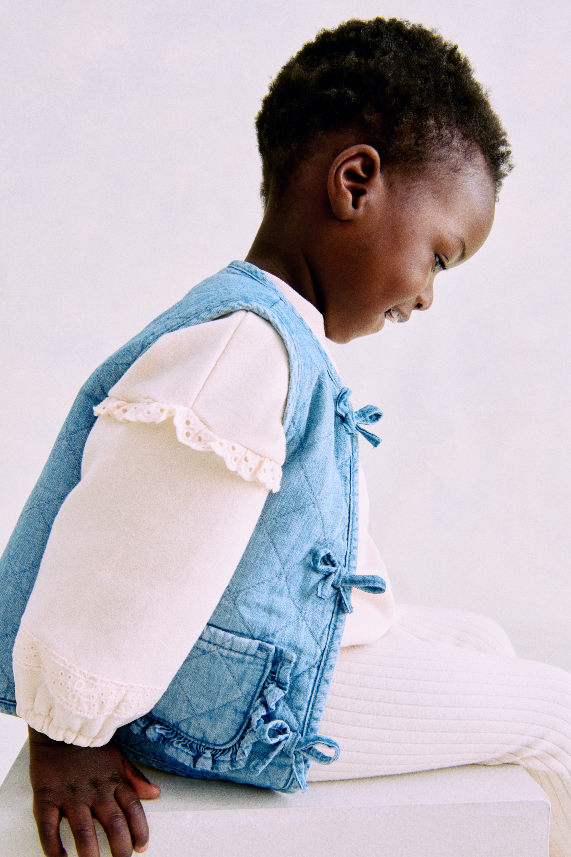 SALE ノンストック キルティングデニムベスト XL NONSTOCK FLYER 新品 キルティングベスト ビンテージ ヴィンテージ デッド