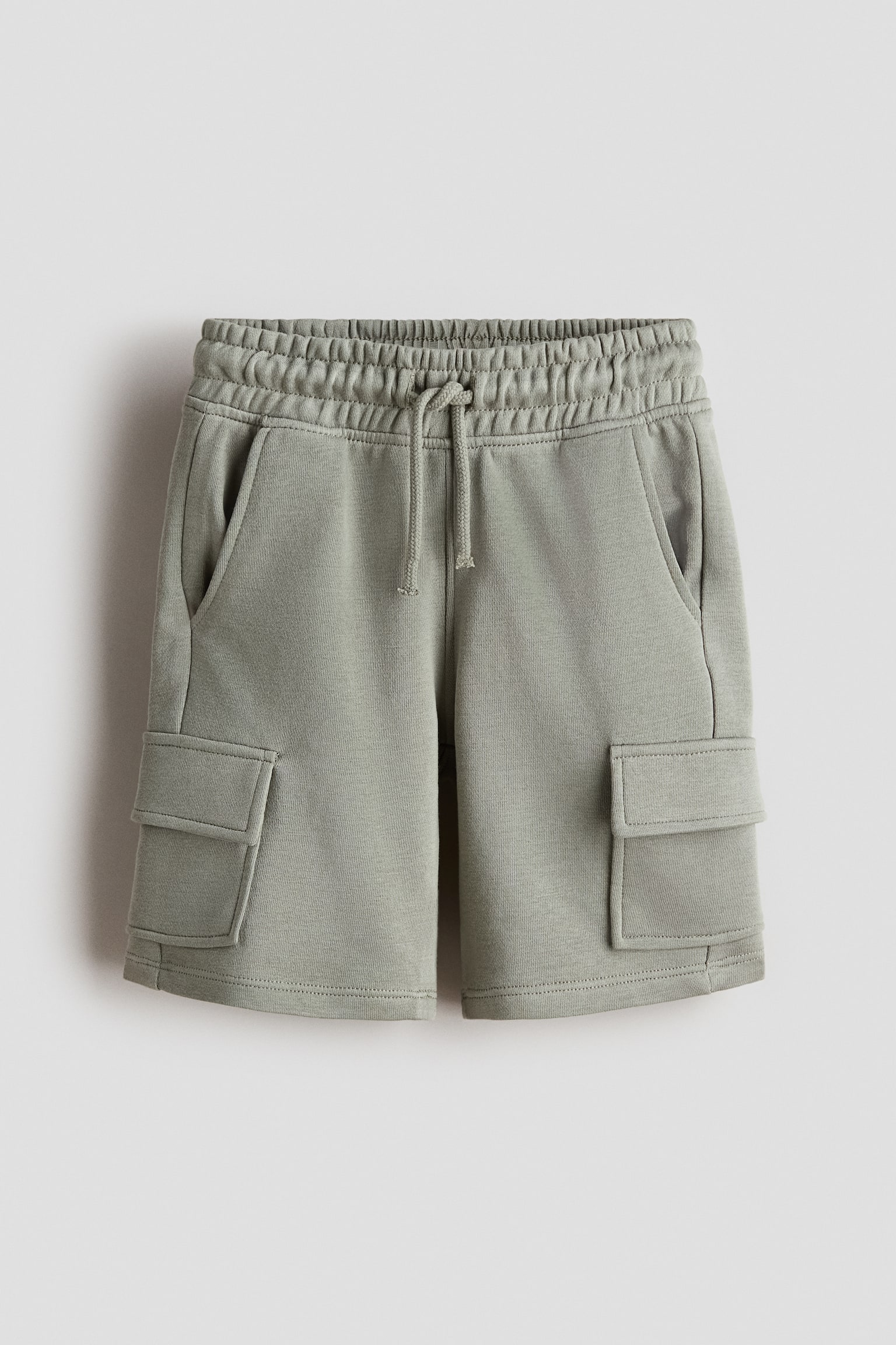 Cargo-Sweatshorts - Helles Khakigrün/Schwarz/Hellgraumeliert/Marineblau