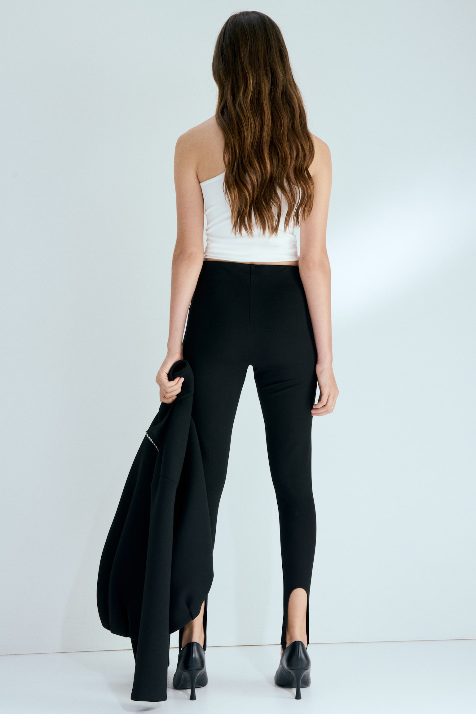 Stirrup leggings - Black - 6