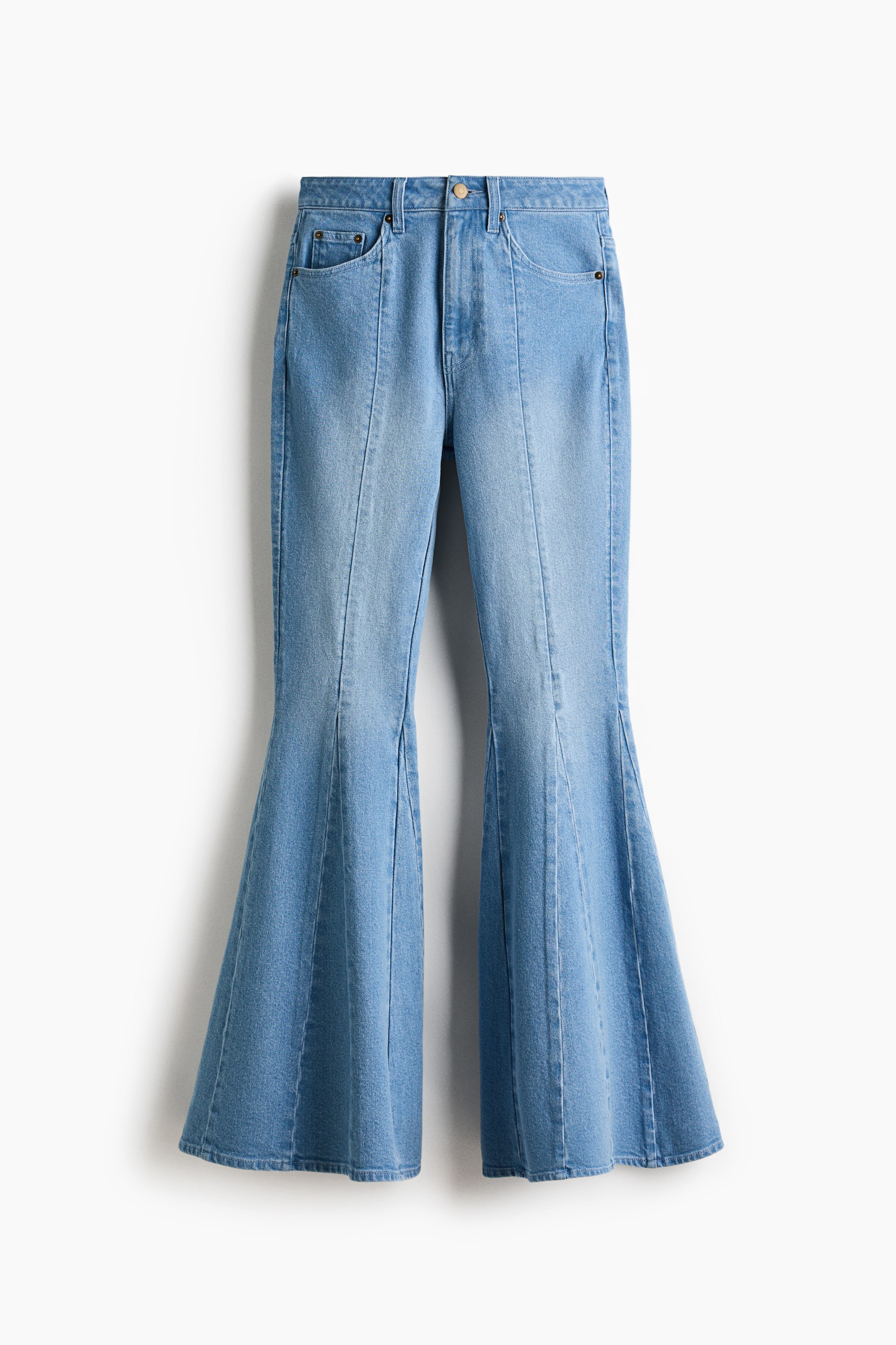 View larger image: Flared Regular Jeans - Light denim blue - Ladies | H&M PH 1