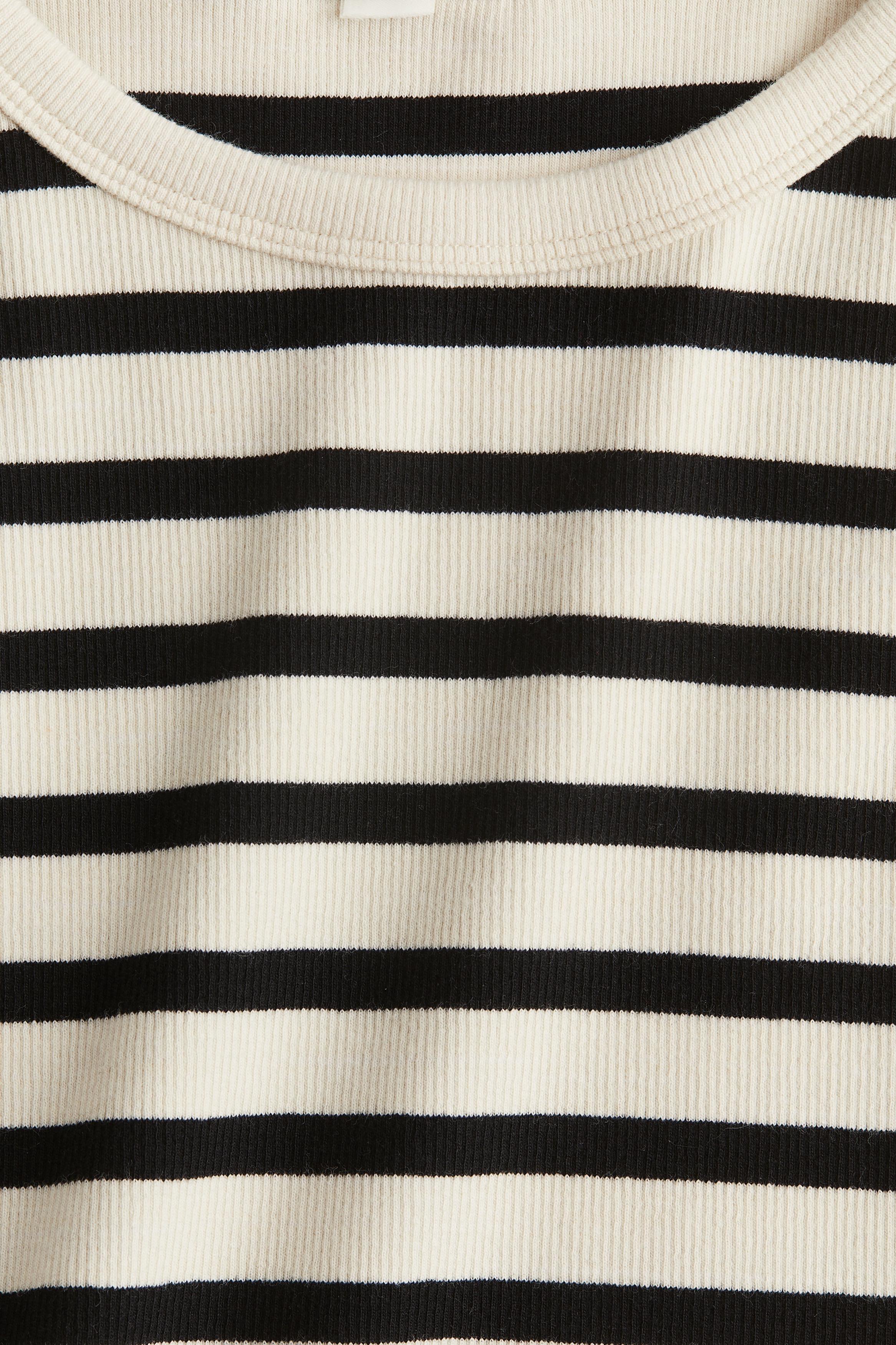 Cropped ribbed vest top