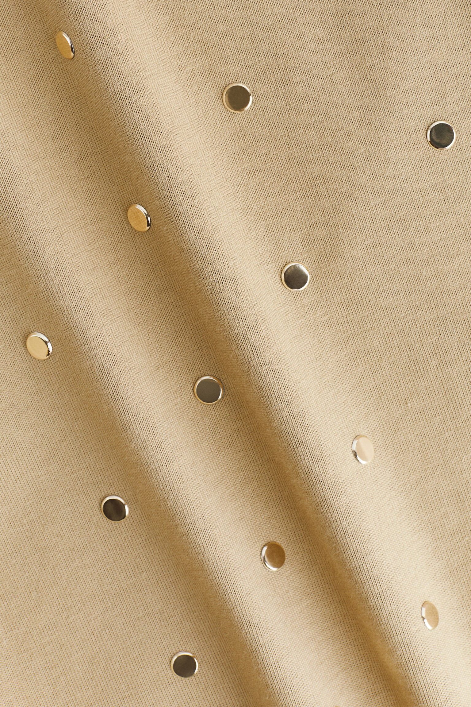 Embellished T-shirt - Beige/Cream - 5