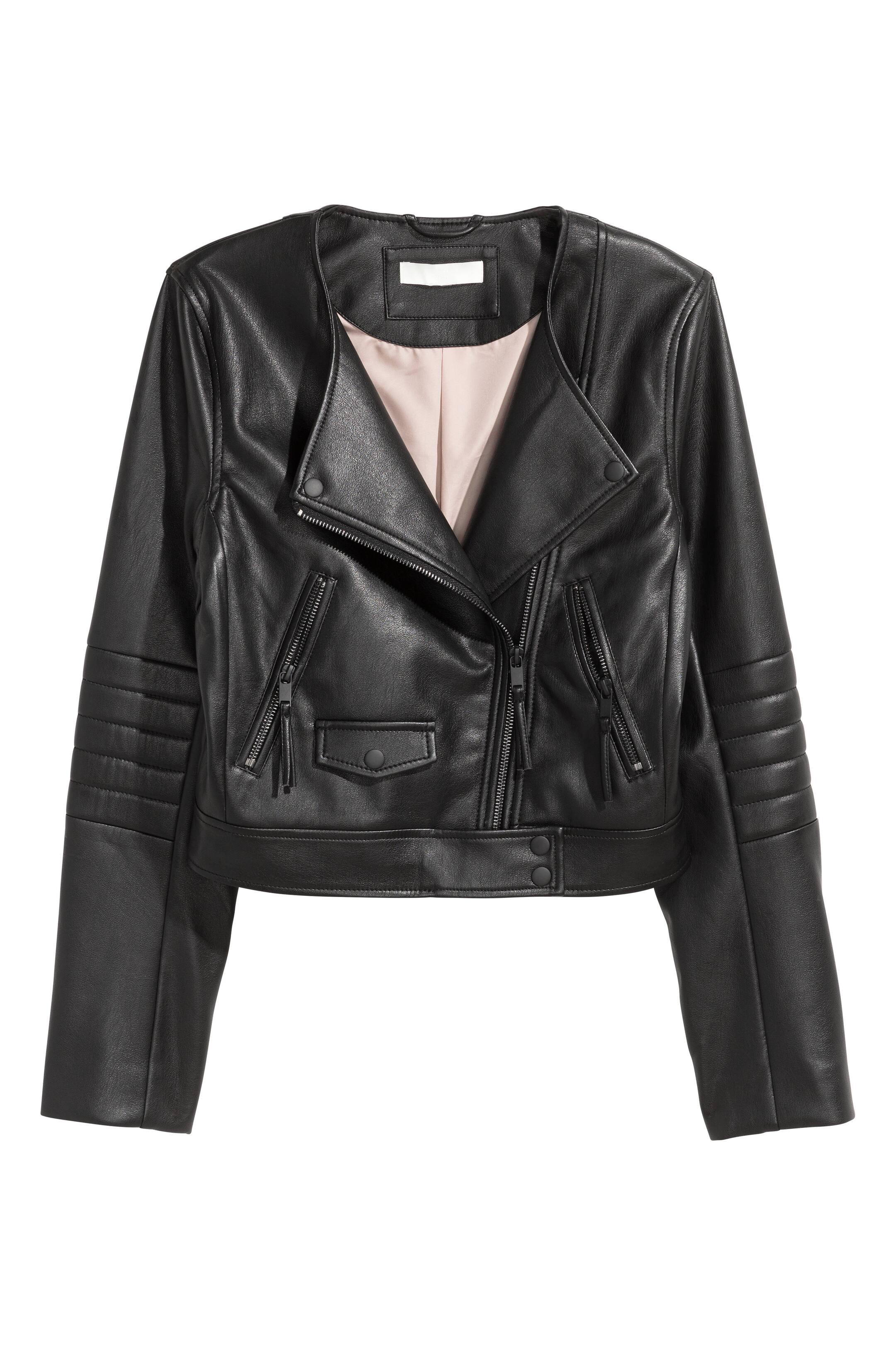 View larger image: Short biker jacket - Black - Ladies | H&M GB 1