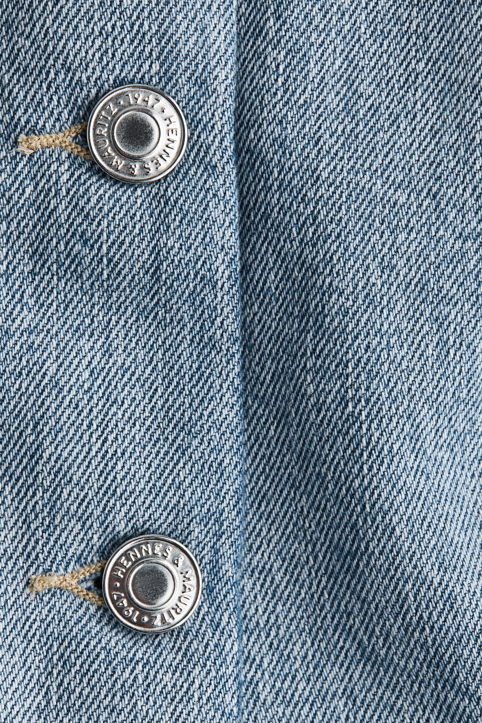 Denim peplum waistcoat - Denim blue - 3