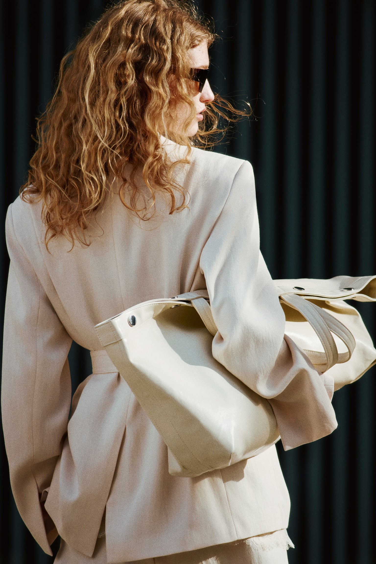 Wrap blazer - Light beige - 4