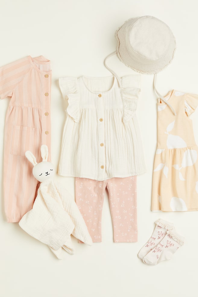 4-pack socks - Pink/Floral/Lilac/Floral/Dark pink/Light pink/Light pink/Light turquoise/dc - 2