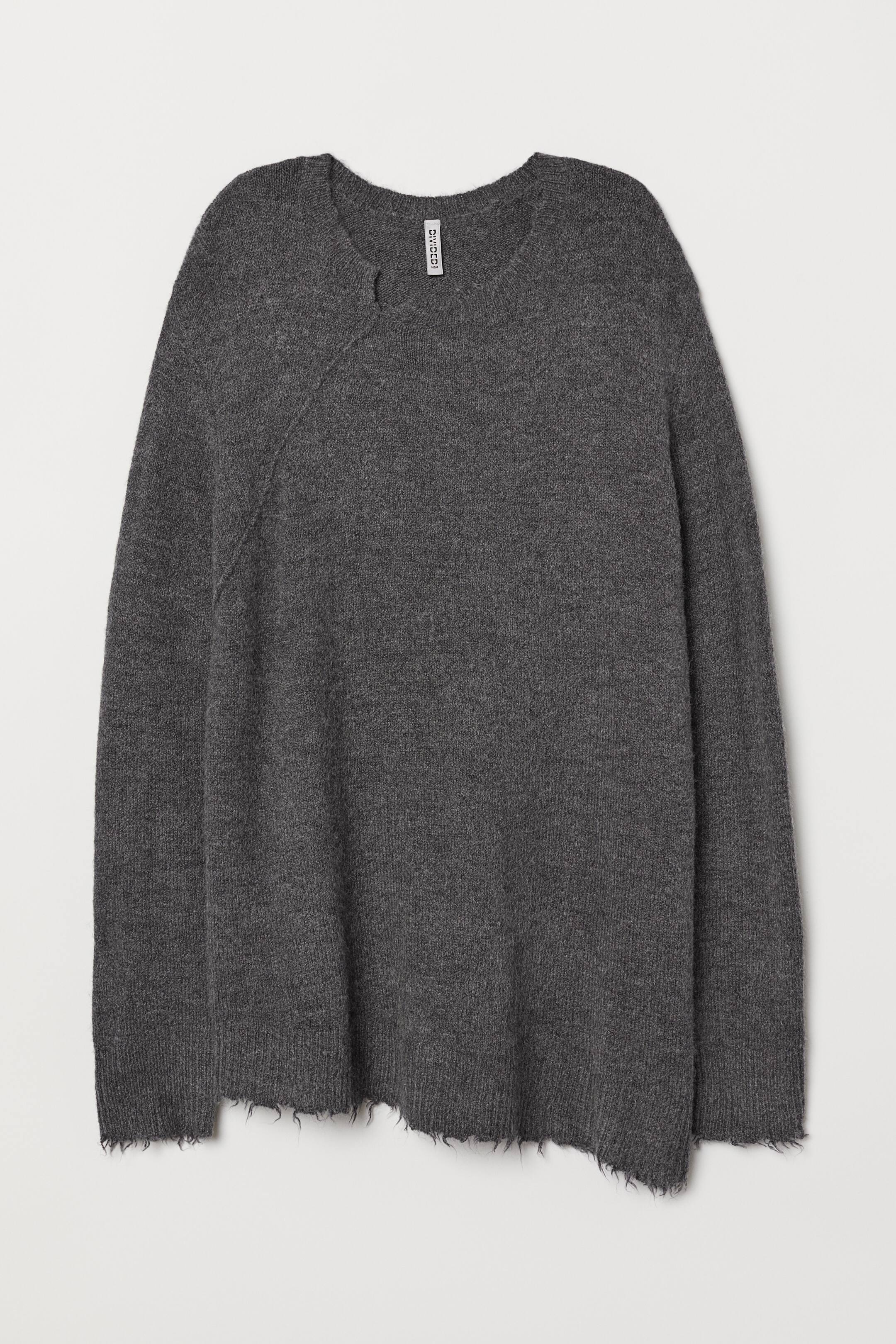 View larger image: Knitted jumper - Dark grey - Ladies | H&M 1