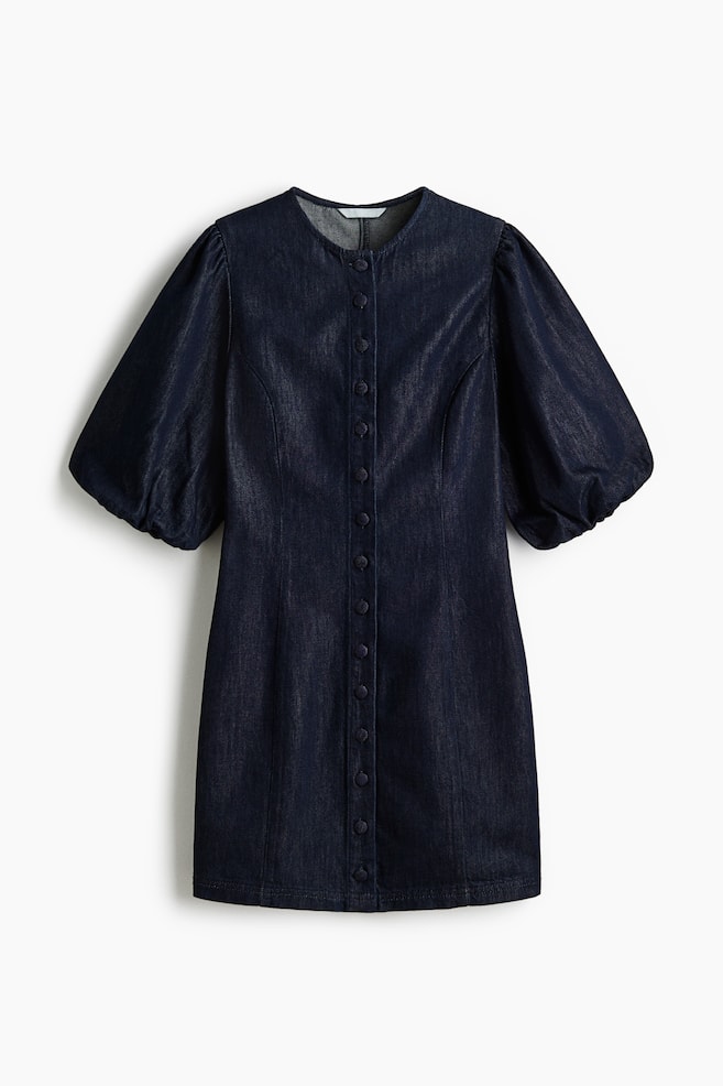 Robe en denim - Bleu denim foncé - 1