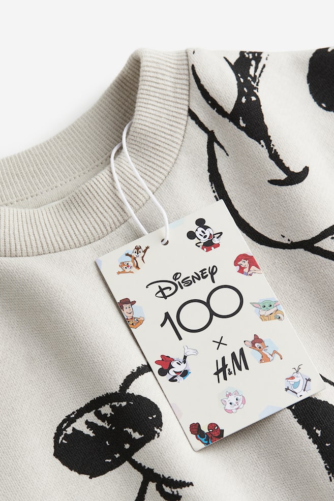 2-piece printed sweatshirt set - Light grey/Mickey Mouse/Black/Pokémon/Green/Snoopy/Black/Batman/dc - 3
