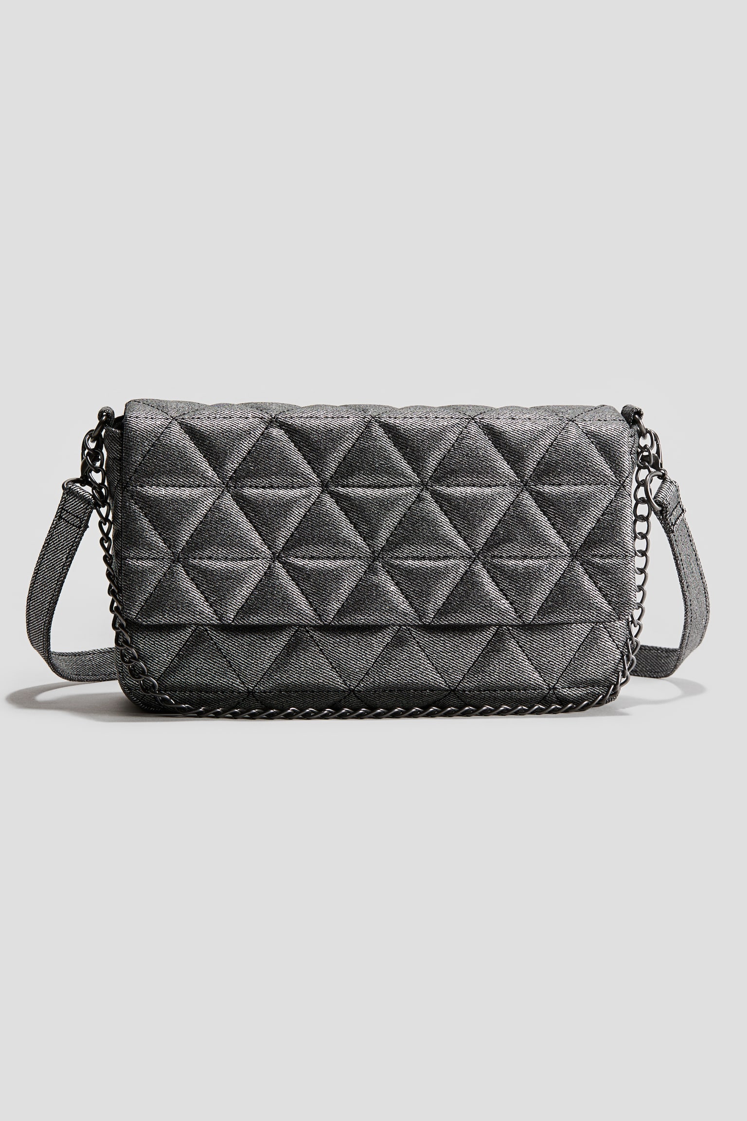 Quilted shoulder bag - Black - 1