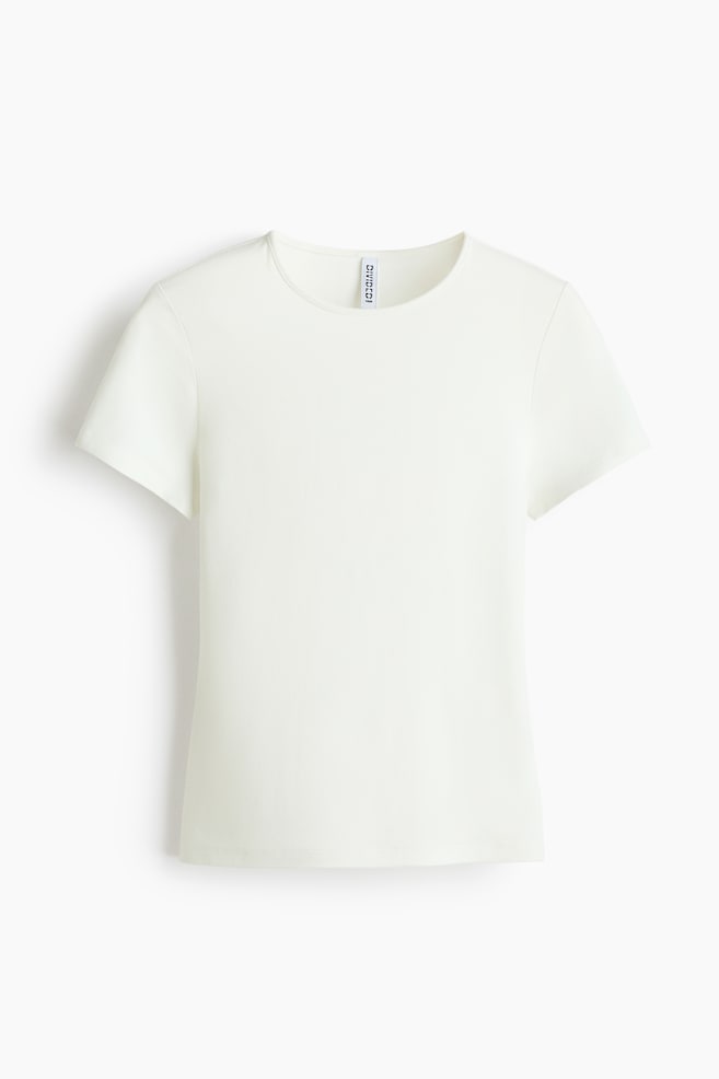 T-shirt ajusté - Blanc/Marine/Violet prune/Bleu - 1