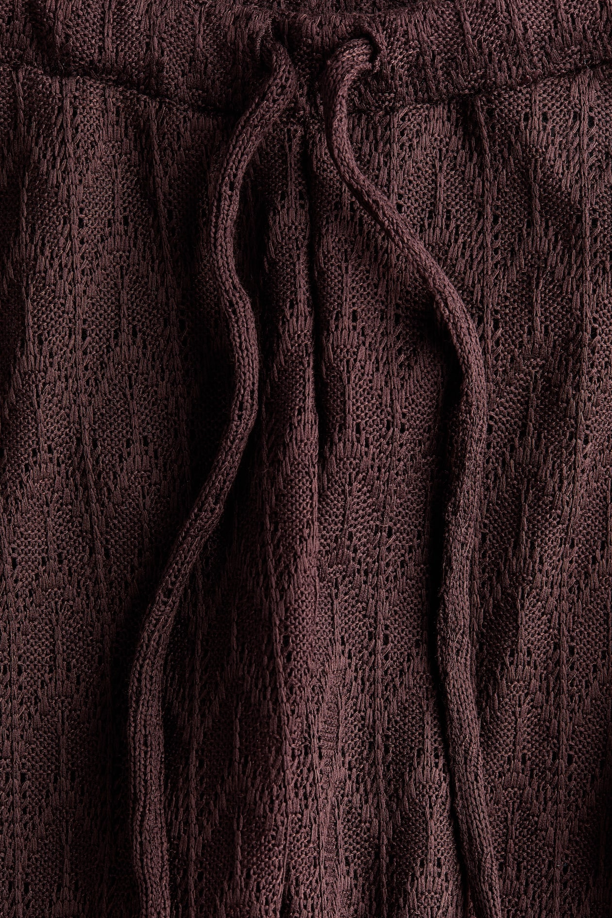 MAMA Pointelle-Knit Drawstring Pants - image 2