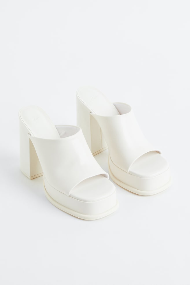 Sandales à plateforme - Blanc - 4