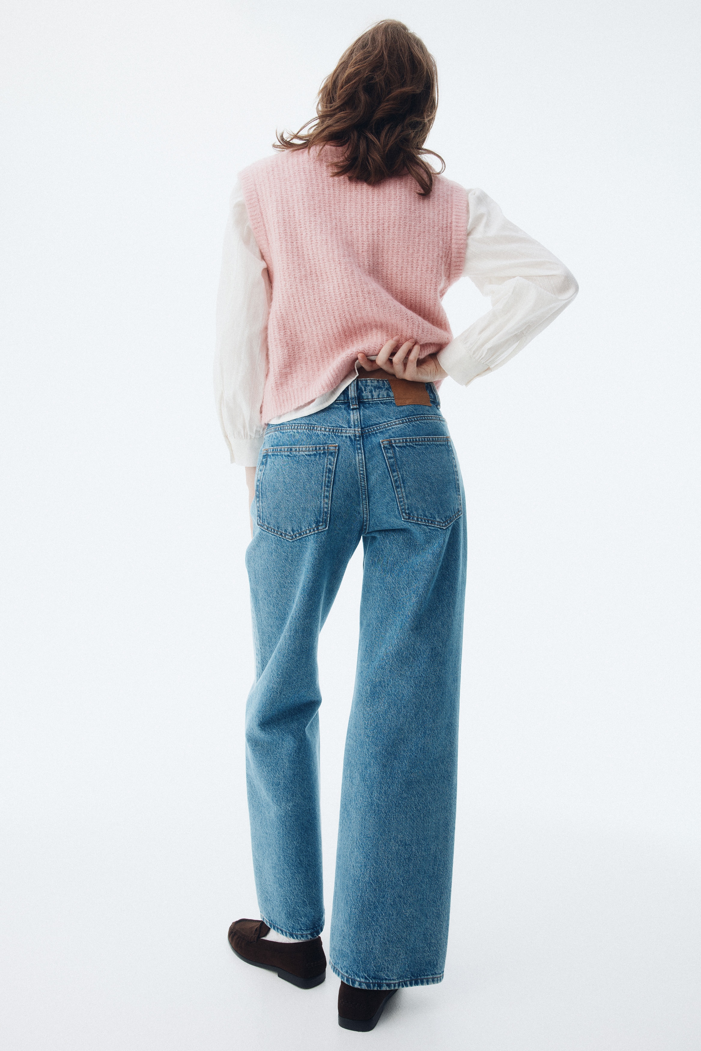 Rib-knit waistcoat