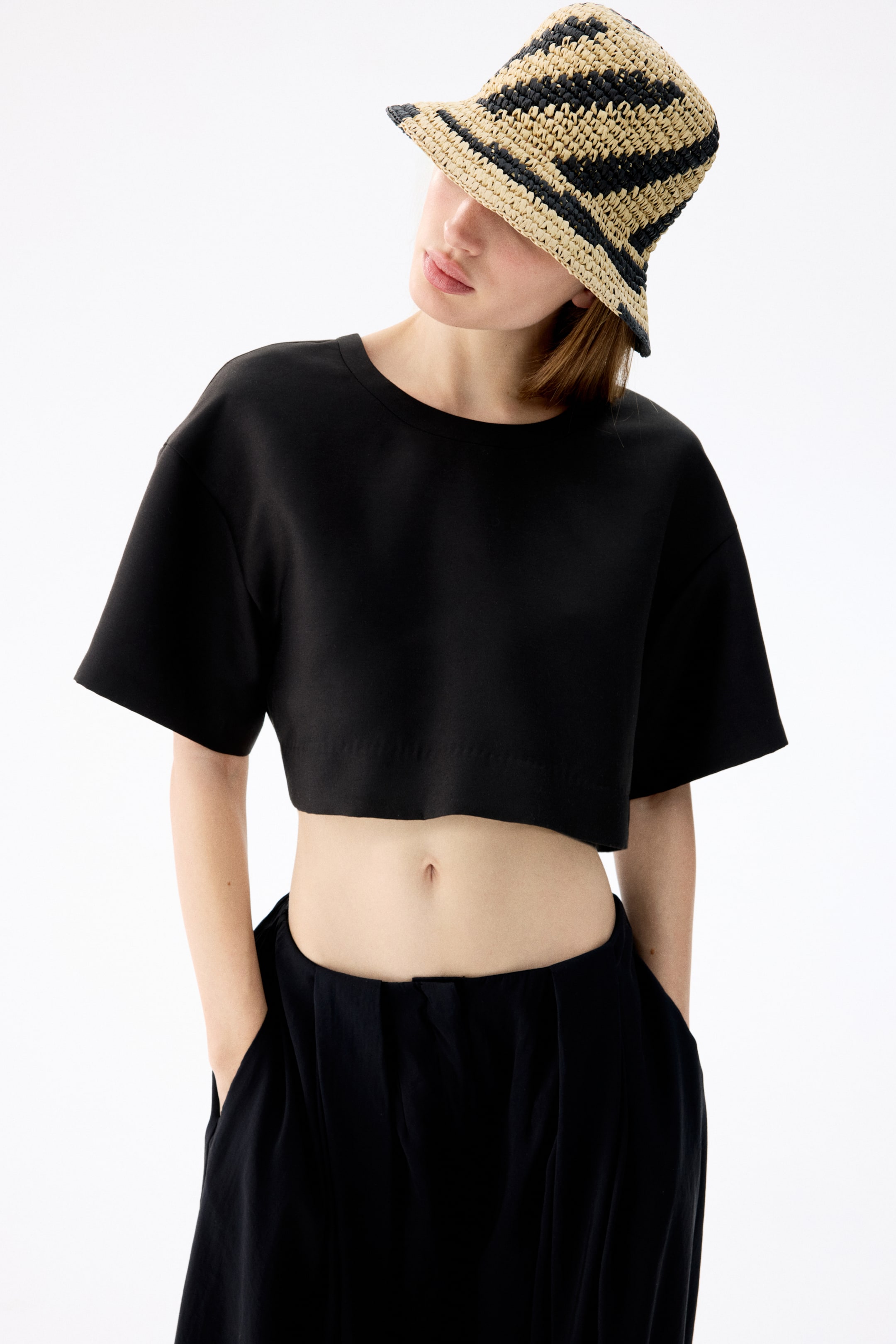Handmade Straw Bucket Hat