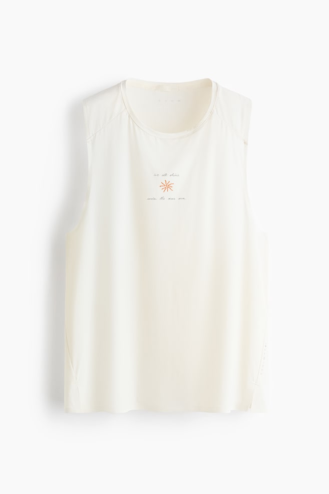 Camiseta de running con CoolMove™ - Marfil/Ciruela oscuro/Sol - 1