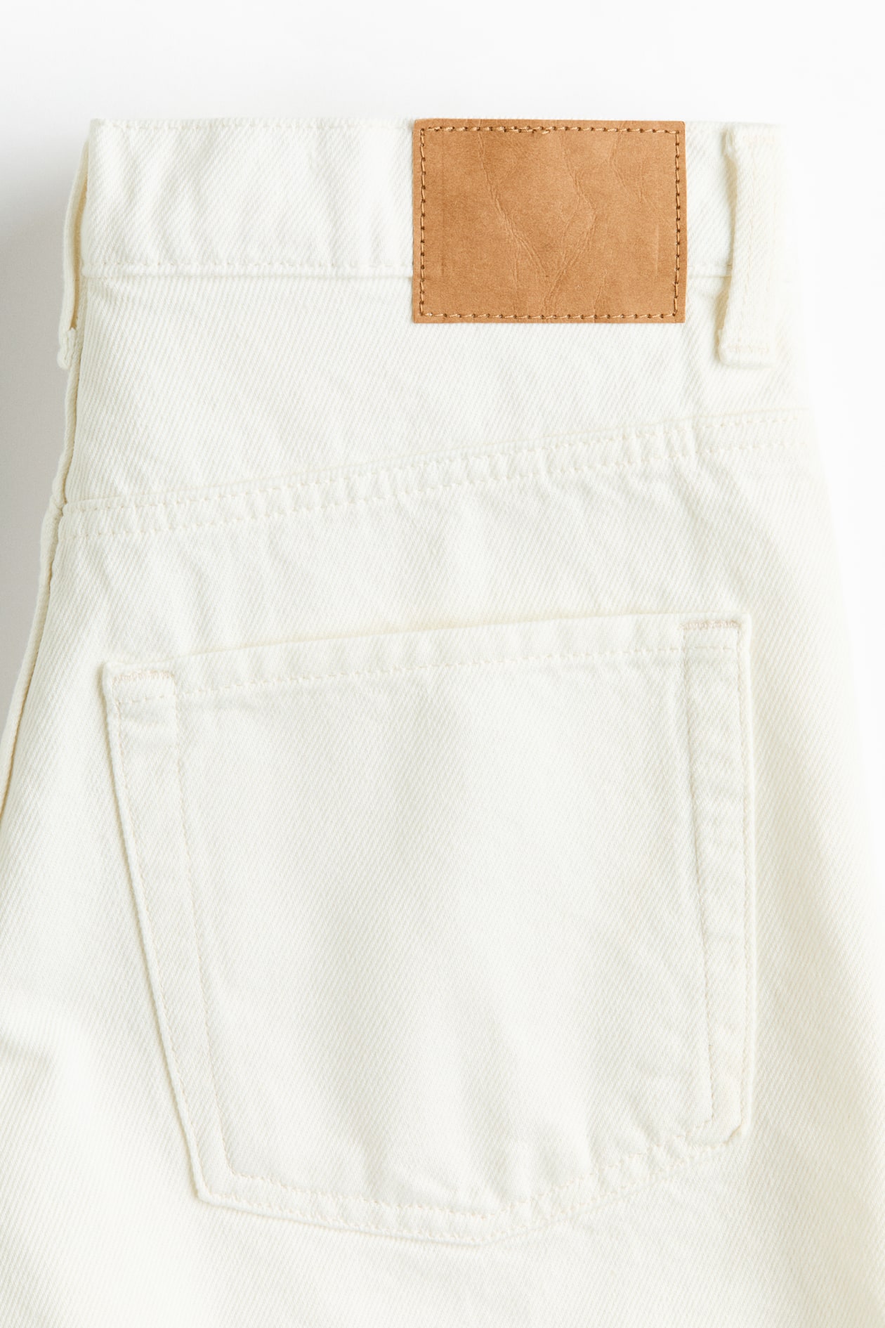 Raw-Edge Denim Shorts - image 5