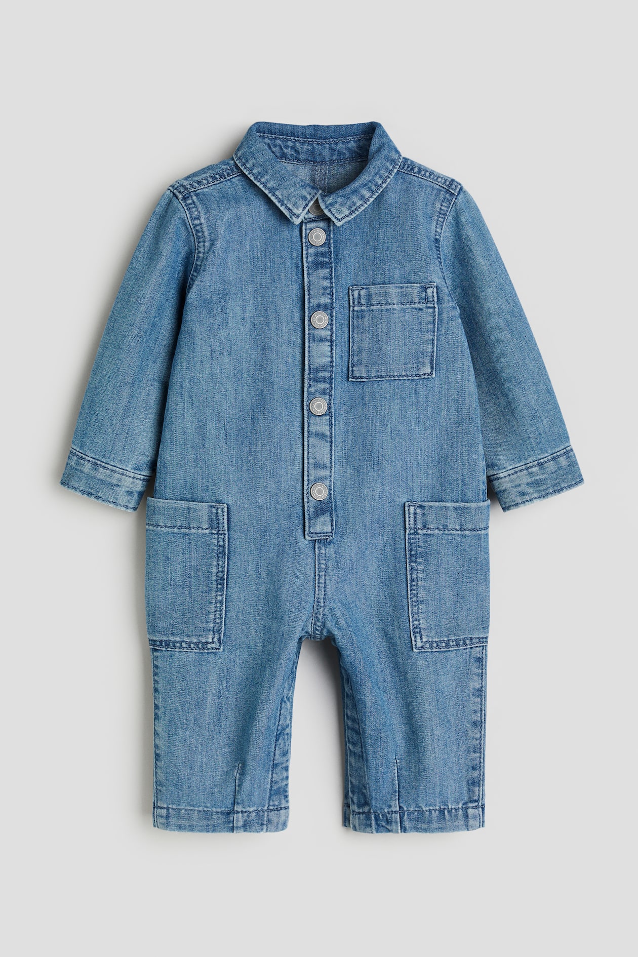 Denim romper suit Denim blue Kids H&M IN
