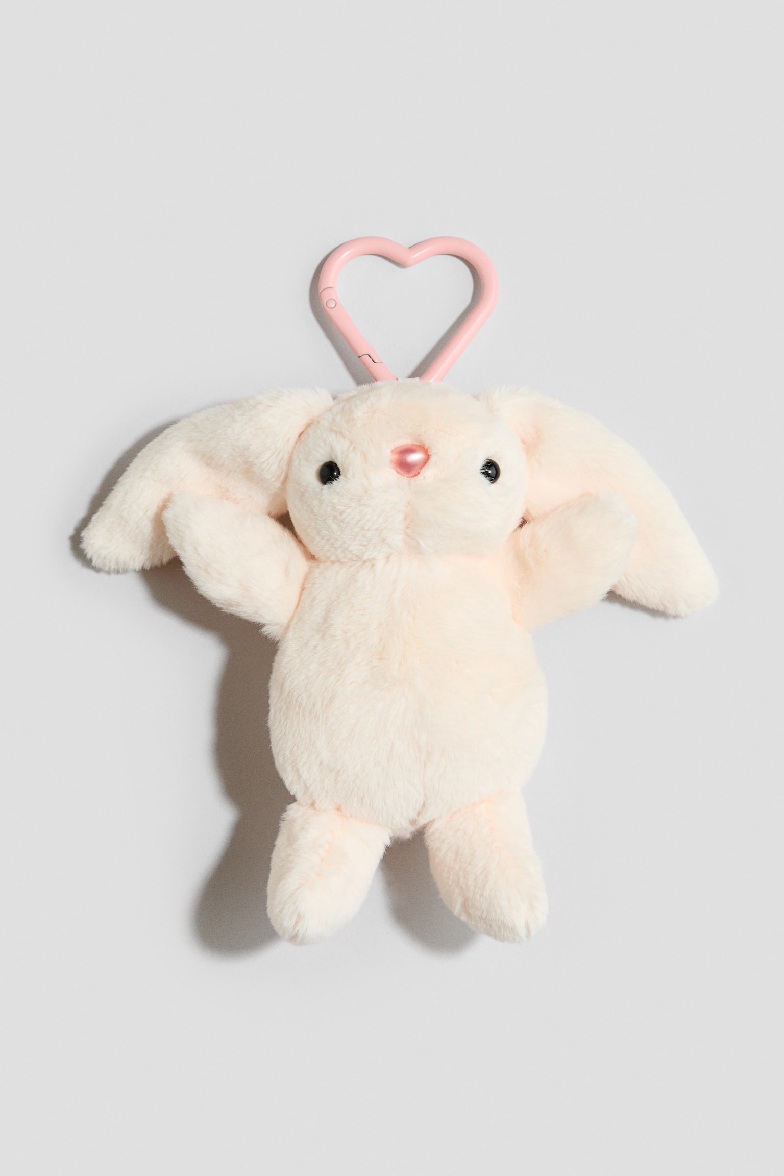 Ciondolo per borsa con peluche - Rosa cipria/coniglietto/Marrone/pallone da football/Bianco/baseball/Rosa/cuore/Rosa chiaro/mela