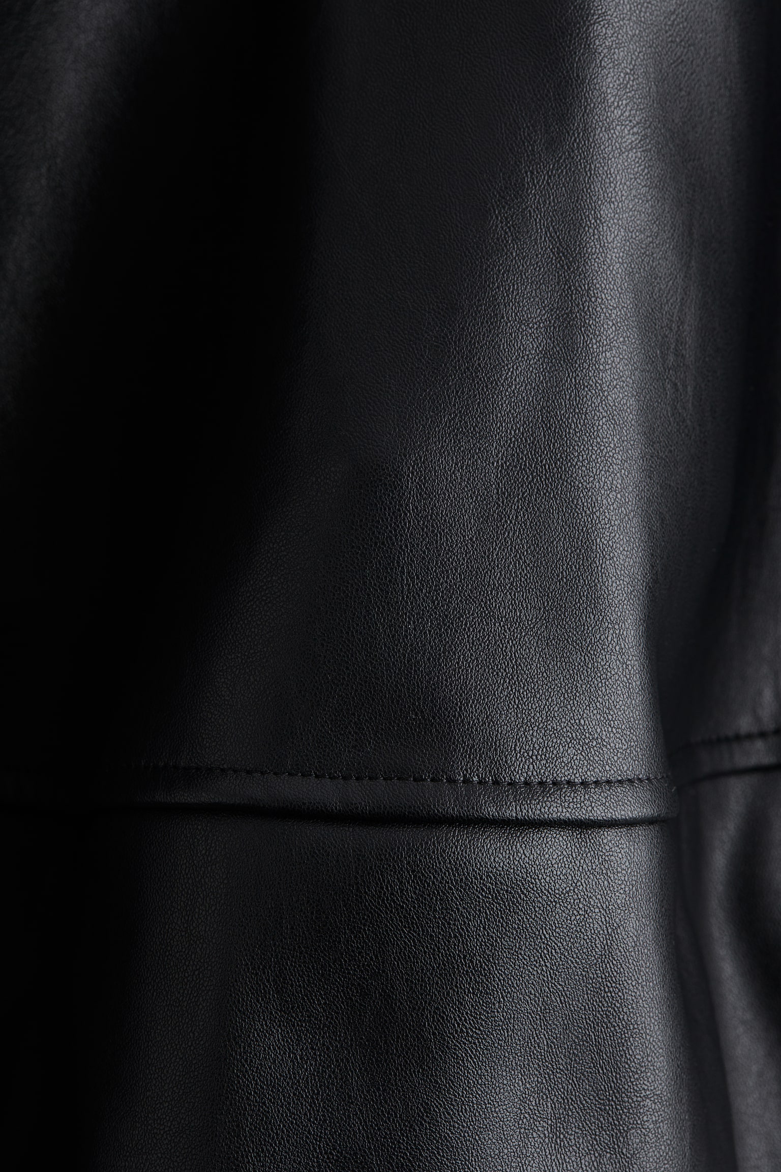 Coated mini skirt - Black/Burgundy - 5