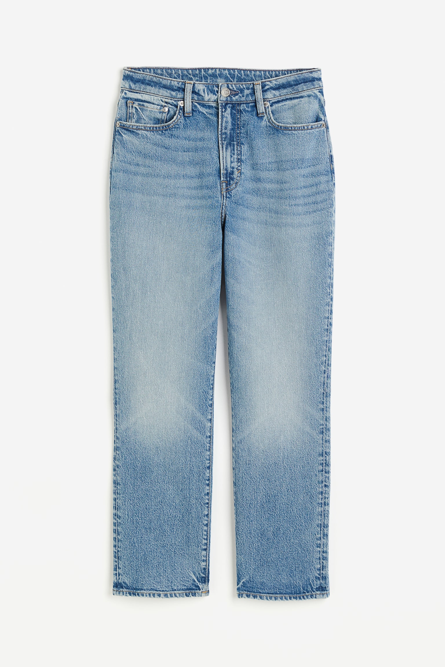 Mom Ultra High Ankle Jeans - Light denim blue/Light denim blue/Denim blue/Denim blue/Cream/Denim blue - 2