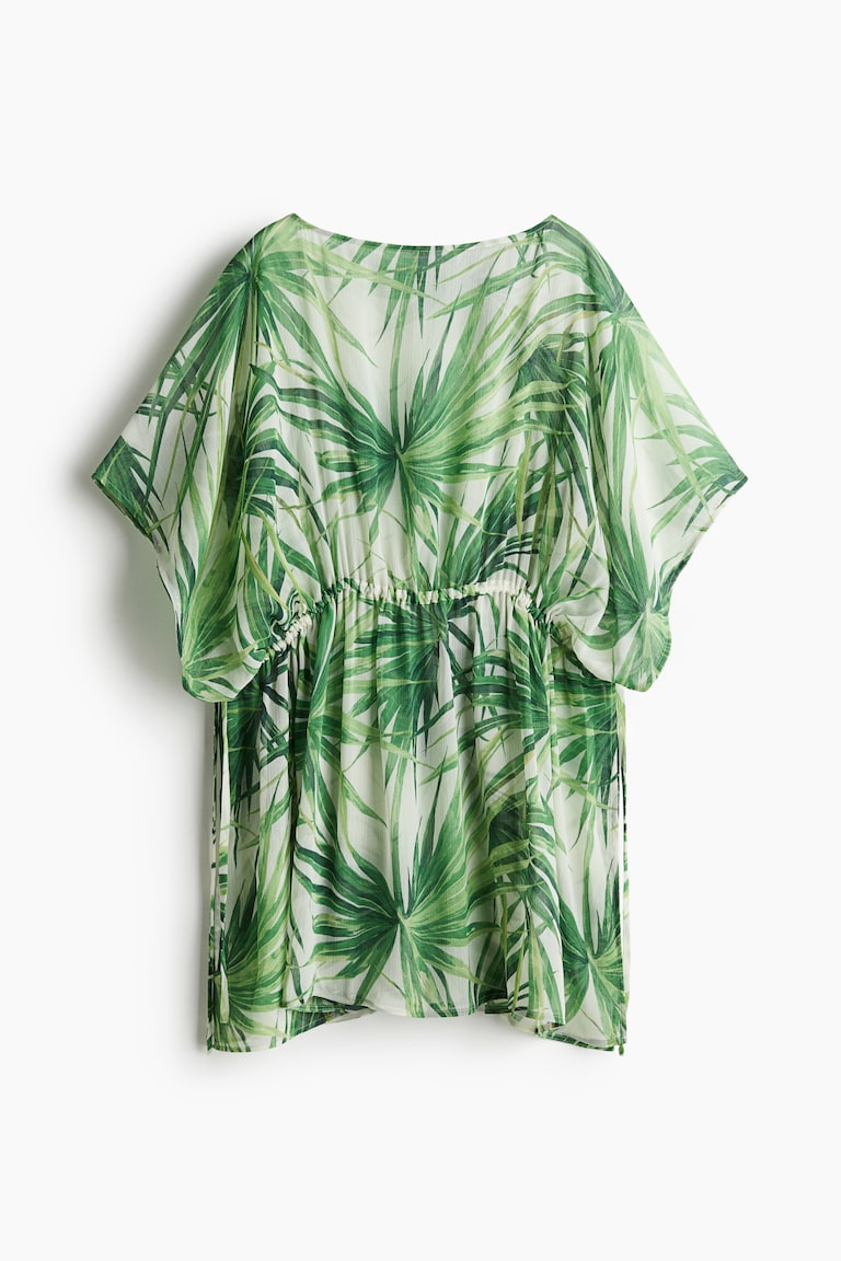 Beach Kaftan - Green/patterned