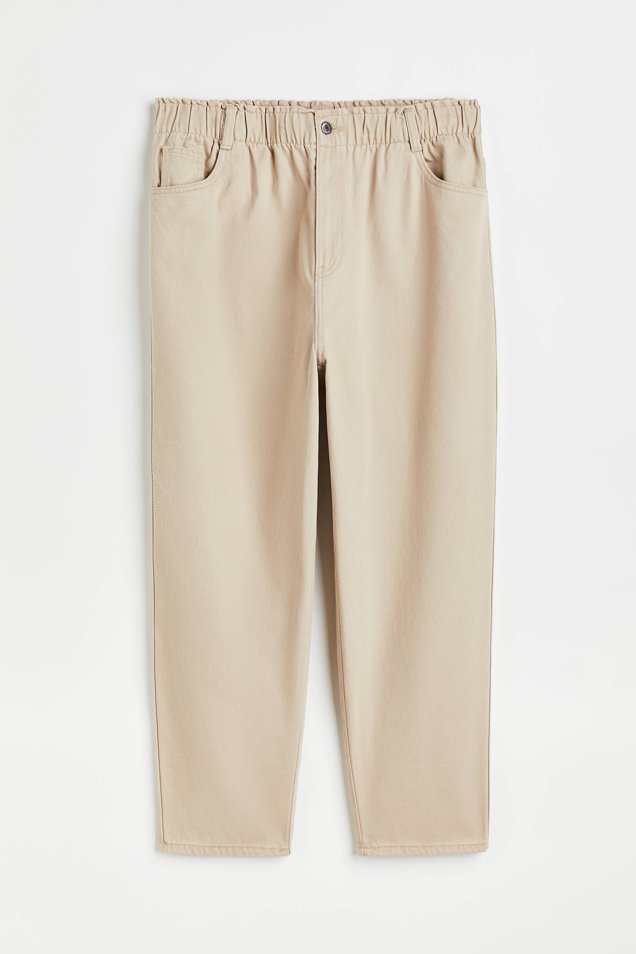 View larger image: H&M+ High Waist Twill trousers - Beige - Ladies | H&M 1