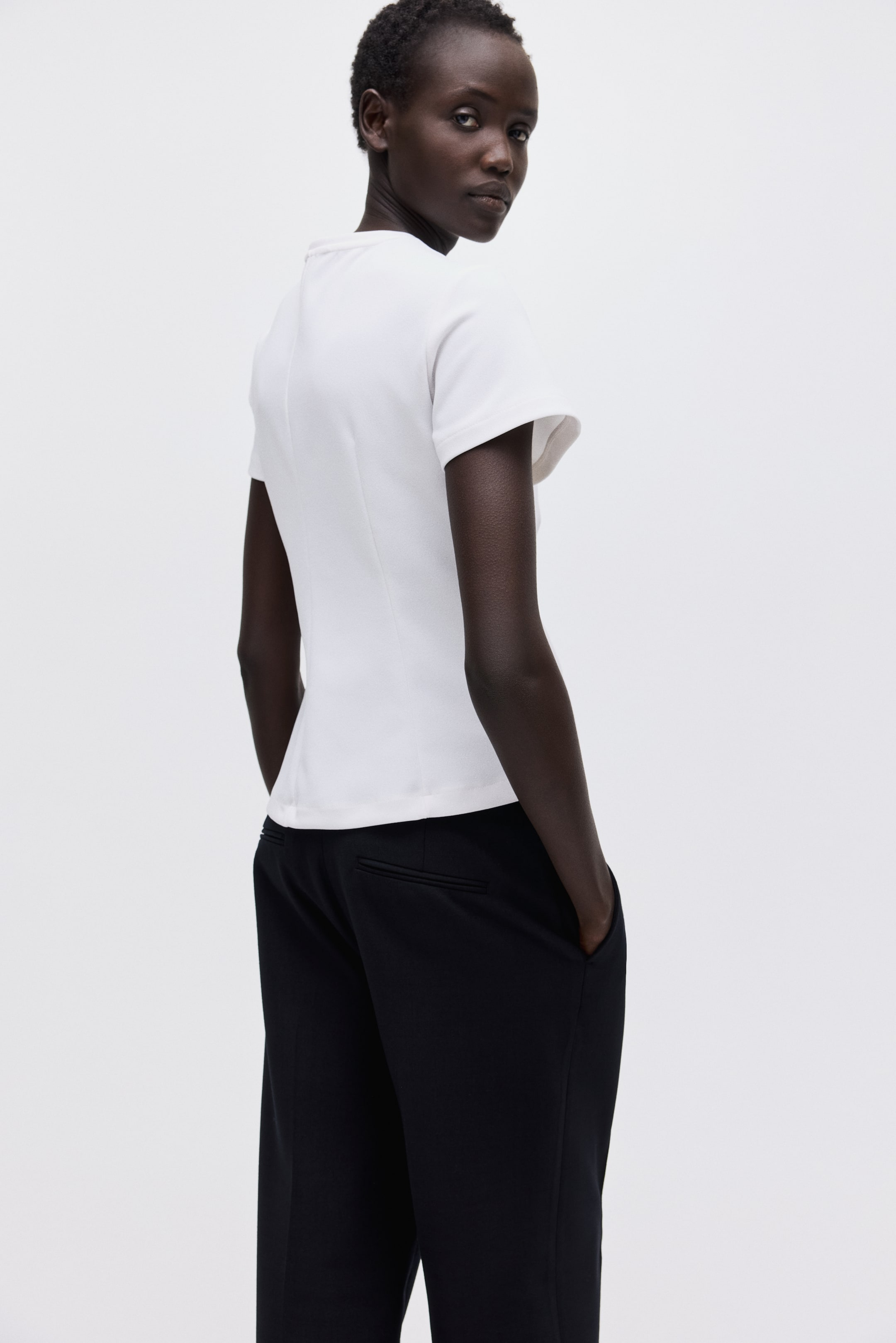 Größeres Bild ansehen: Hose aus Wollmix - Schwarz - Ladies | H&M DE 4