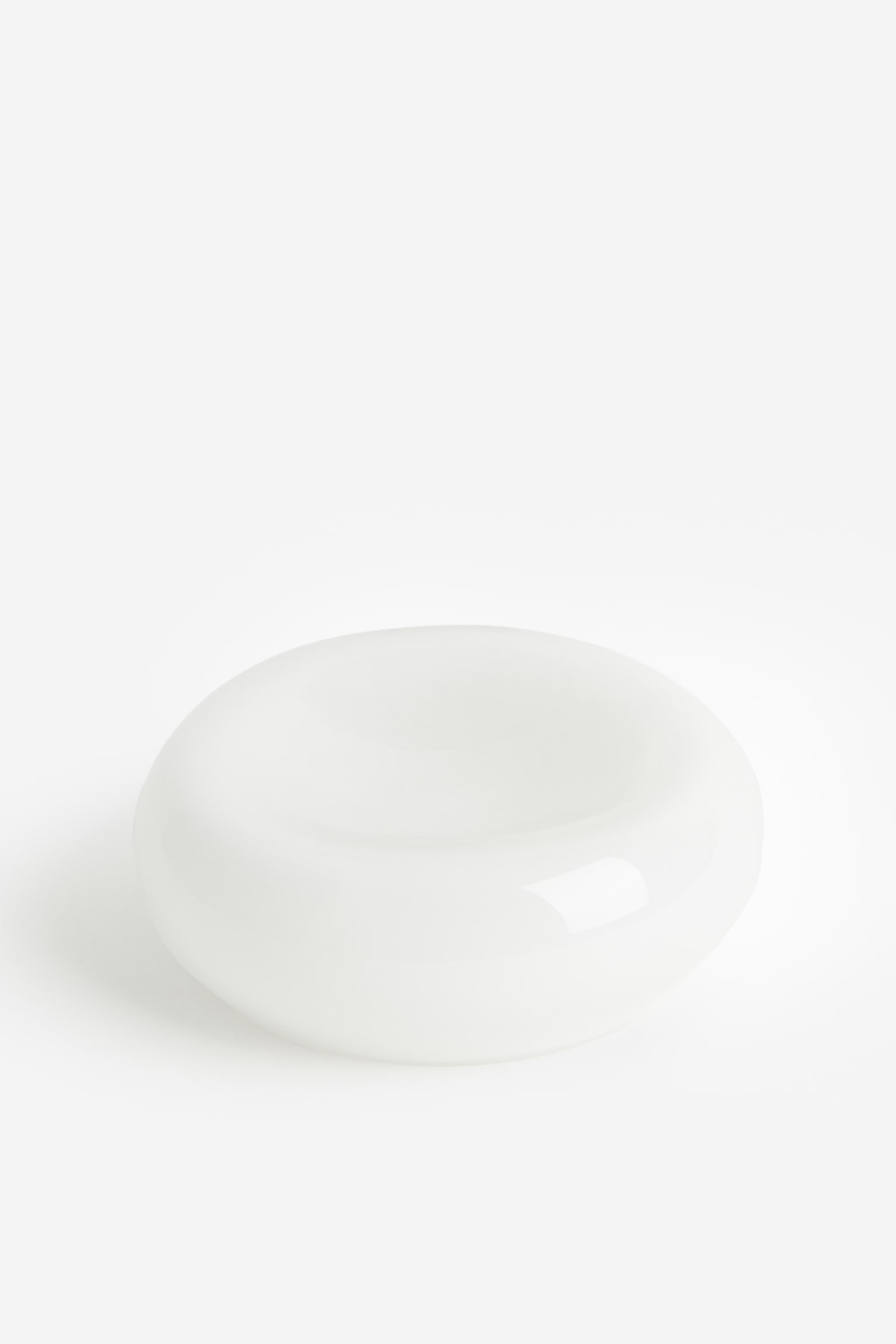 Glossy glass bowl - White/Mole - 1