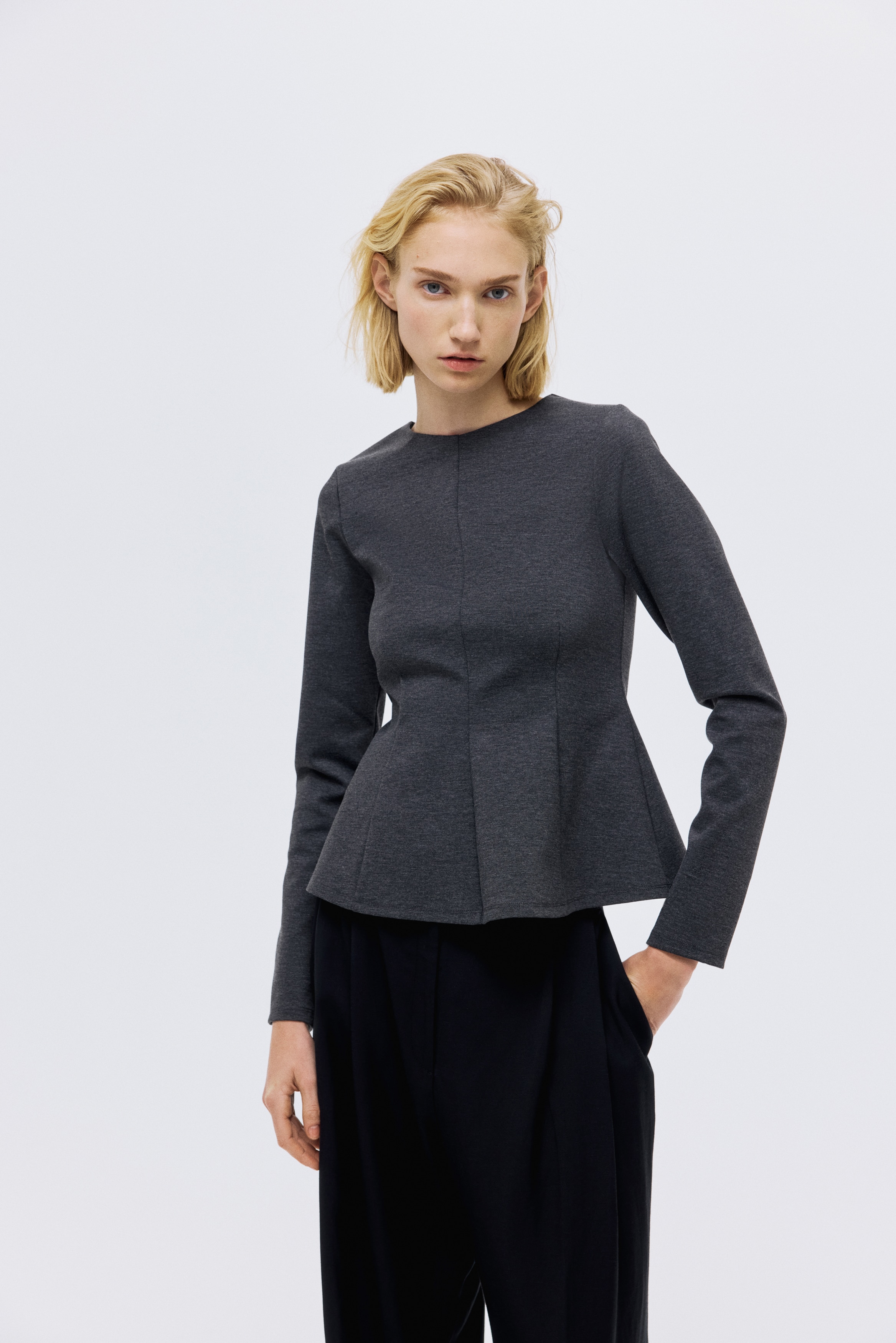 MET THE LADY ジップアップジャージ ブラック/グレー t11072511.jpg