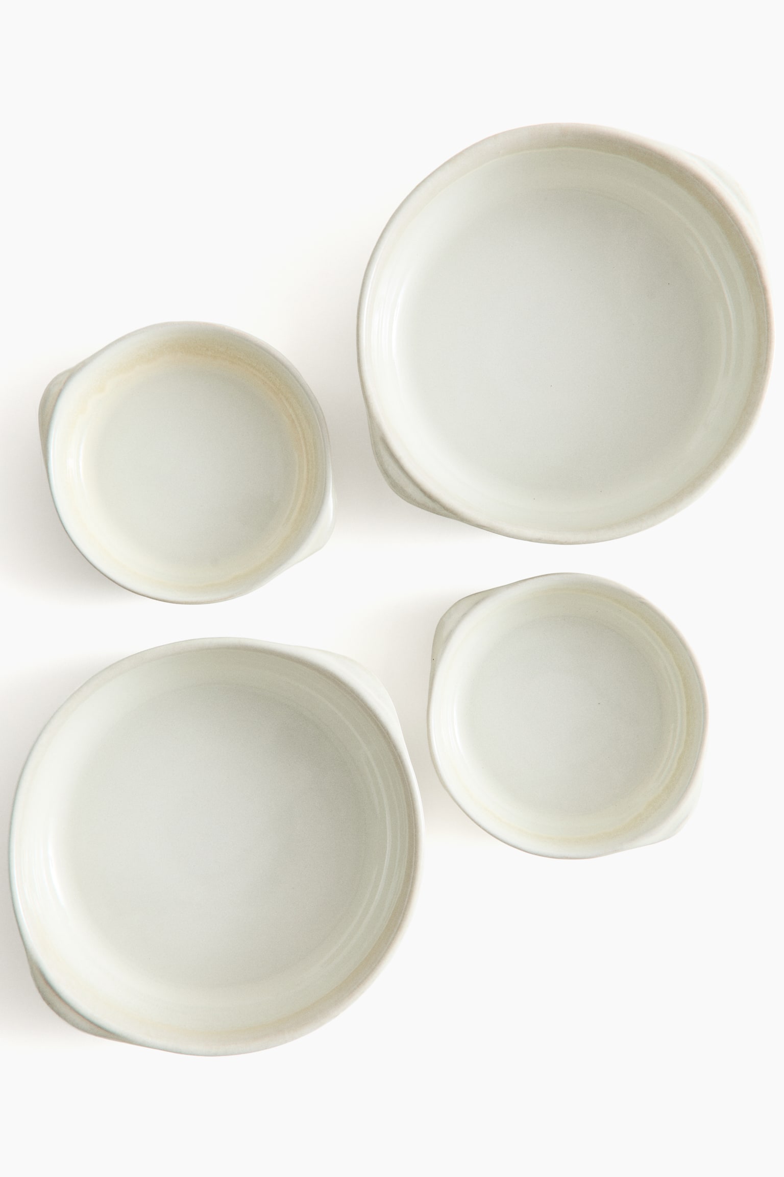 Ensemble de plats de cuisson 2 pièces - Blanc - 2