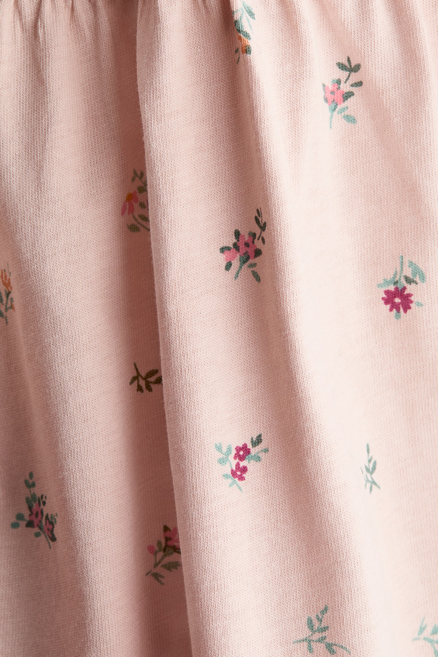 Rochie din bumbac - Roz-prăfuit deschis/flori/Albastru-deschis/cireșe/Roz-deschis/inimi/Galben/lămâi/Alb/căpșuni/Multicolor/dungi/Bej-deschis/imprimeu leopard/Albastru-deschis/flori/Verde-deschis/flori/Alb/dungi albastru-închis/Roz/cireșe/Alb/fructe - 2