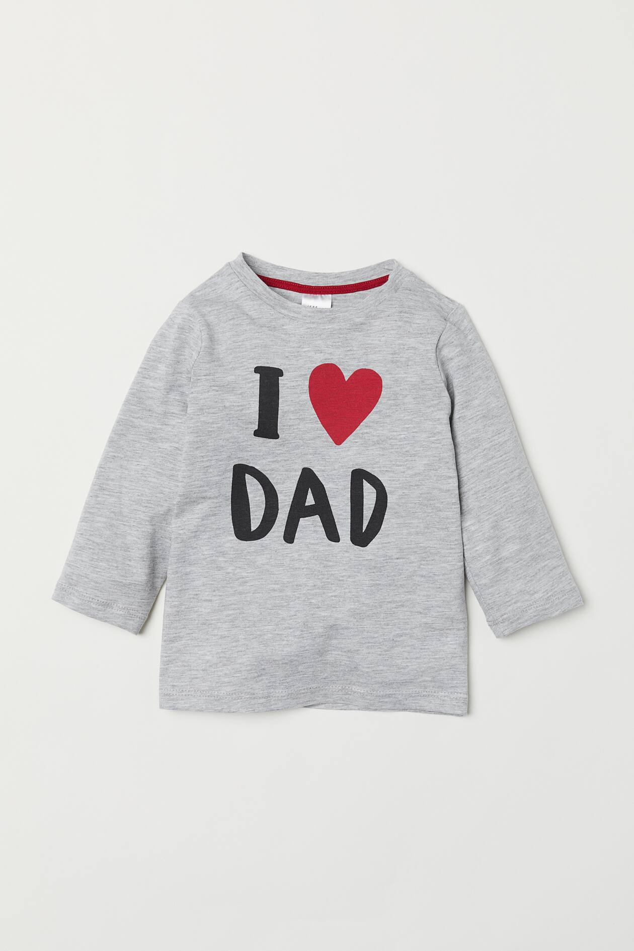 Jersey Shirt - Long sleeve - Light gray melange - Kids | H&M US