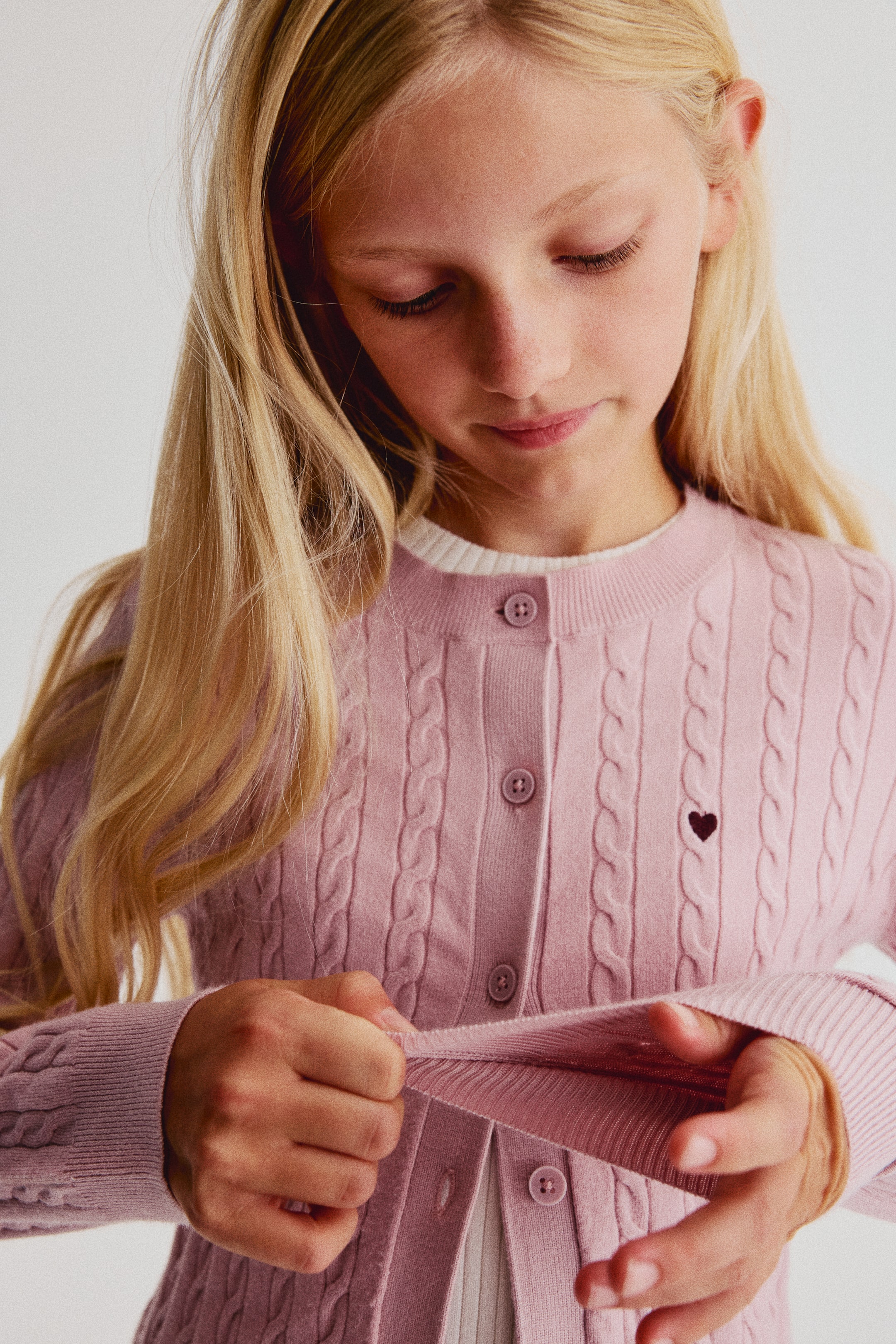 Cable-Knit Cardigan