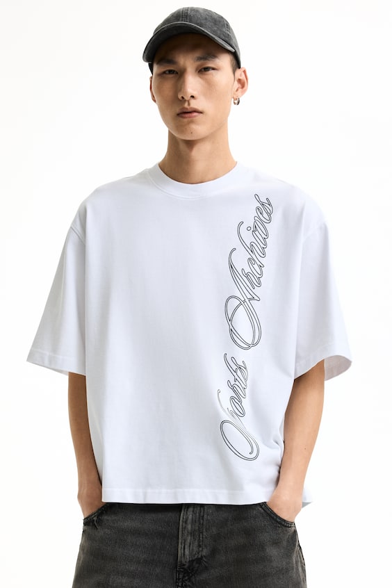 T-shirt z nadrukiem Oversized Fit