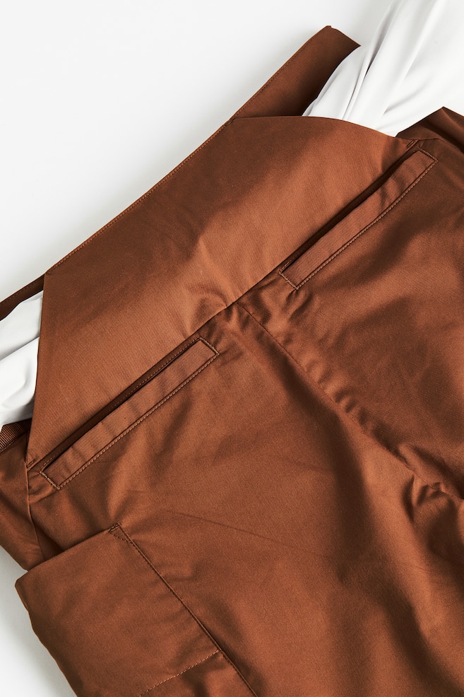 Water-repellent zip-off hiking trousers - Brown/Black - 4