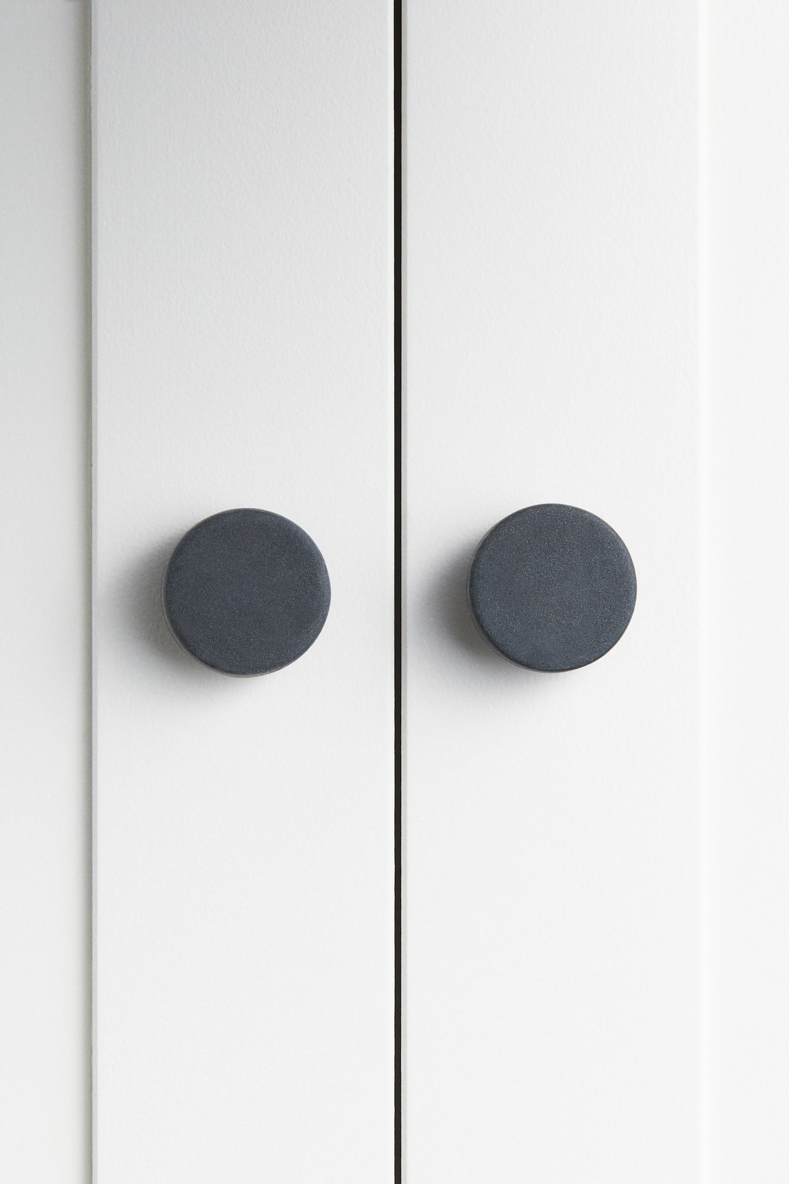 2-pack stoneware knobs - Dark grey - 2