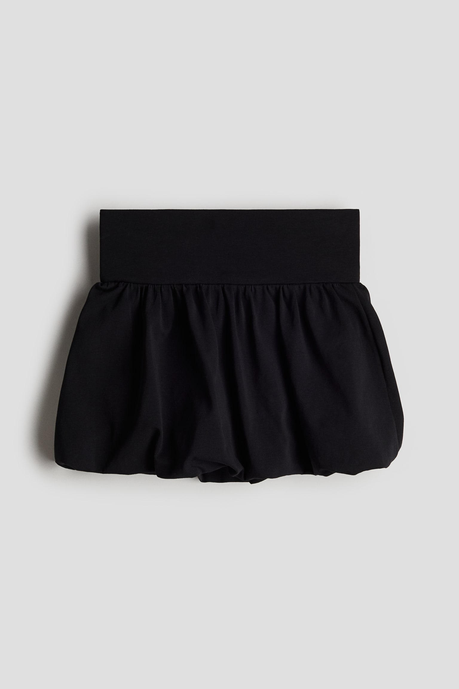 Bubble-hem skirt - Black/White - 1