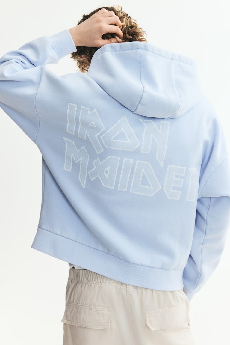 Dukserica s kapuljačom i printom Oversized Fit