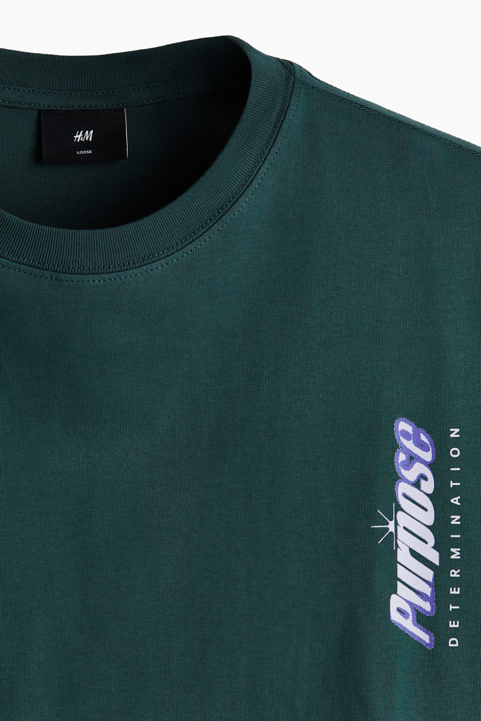 Relaxed Fit Printed T-shirt - Dark green/Purpose/White/Soho Creatives/Grey marl/Balance/White/Umami Foods - 3